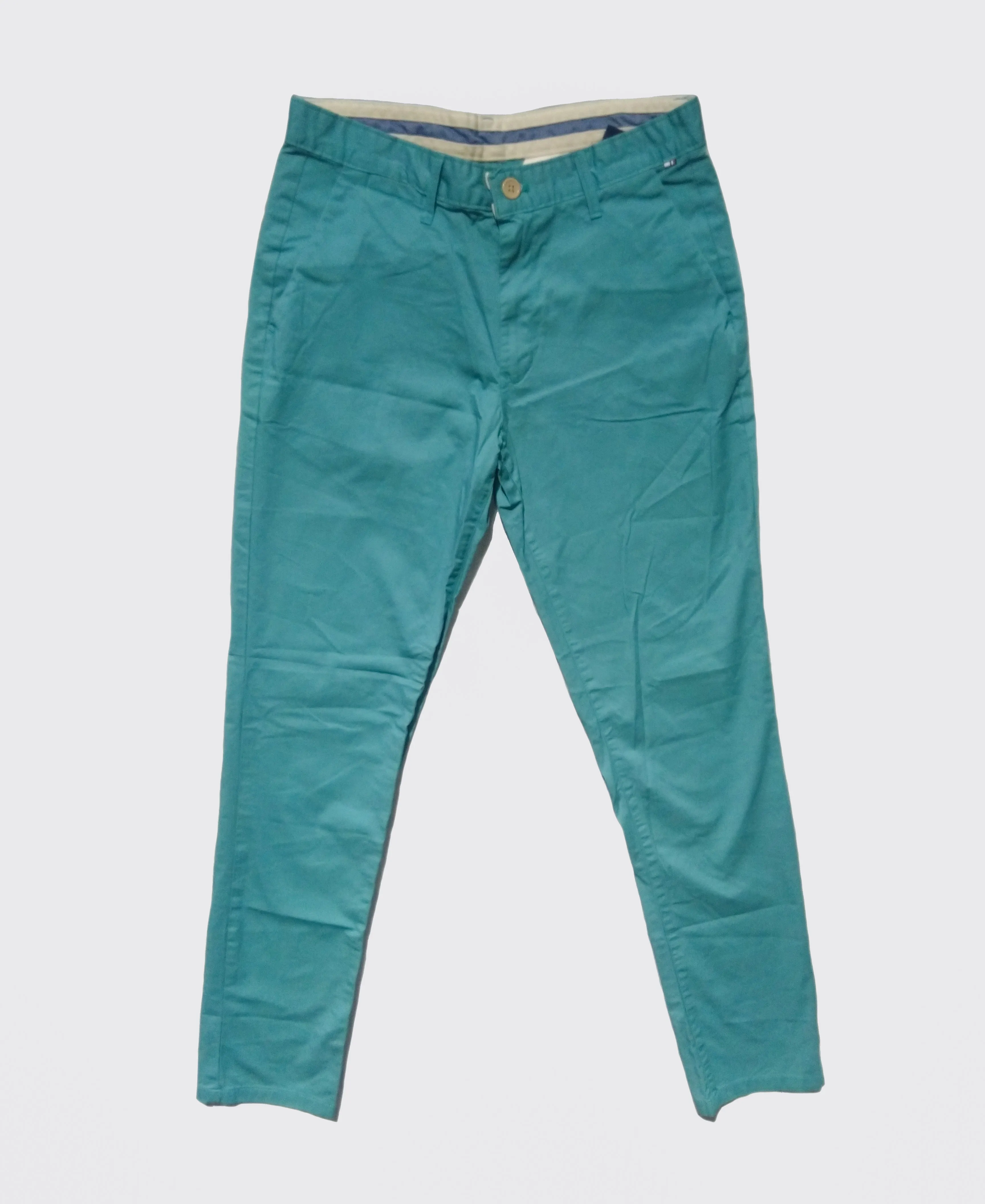 Generic Slim Fit Chino Pant Surf Green Waist 30