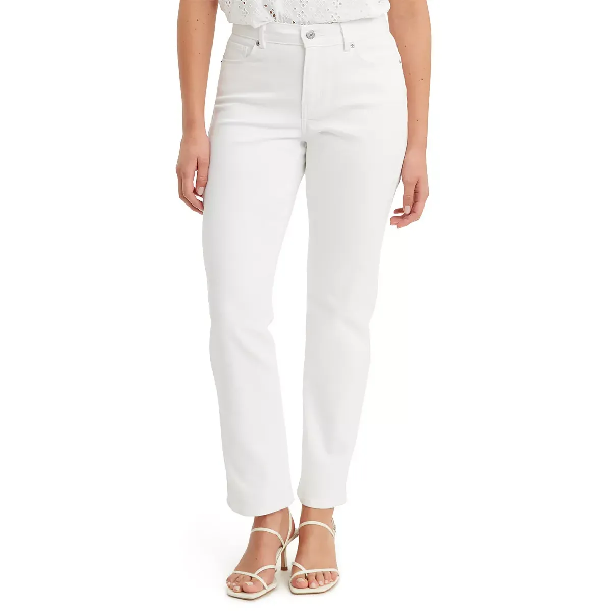 Levis Classic Straight-Leg Jeans White Waist:30 - image 1