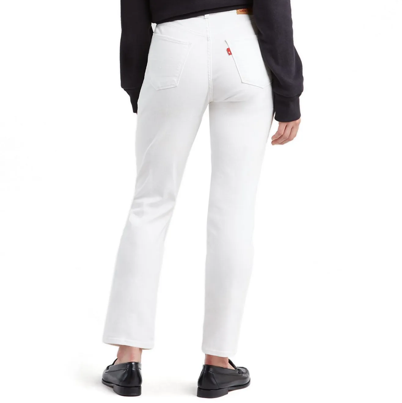 Levis Classic Straight-Leg Jeans White Waist:30 - image 6