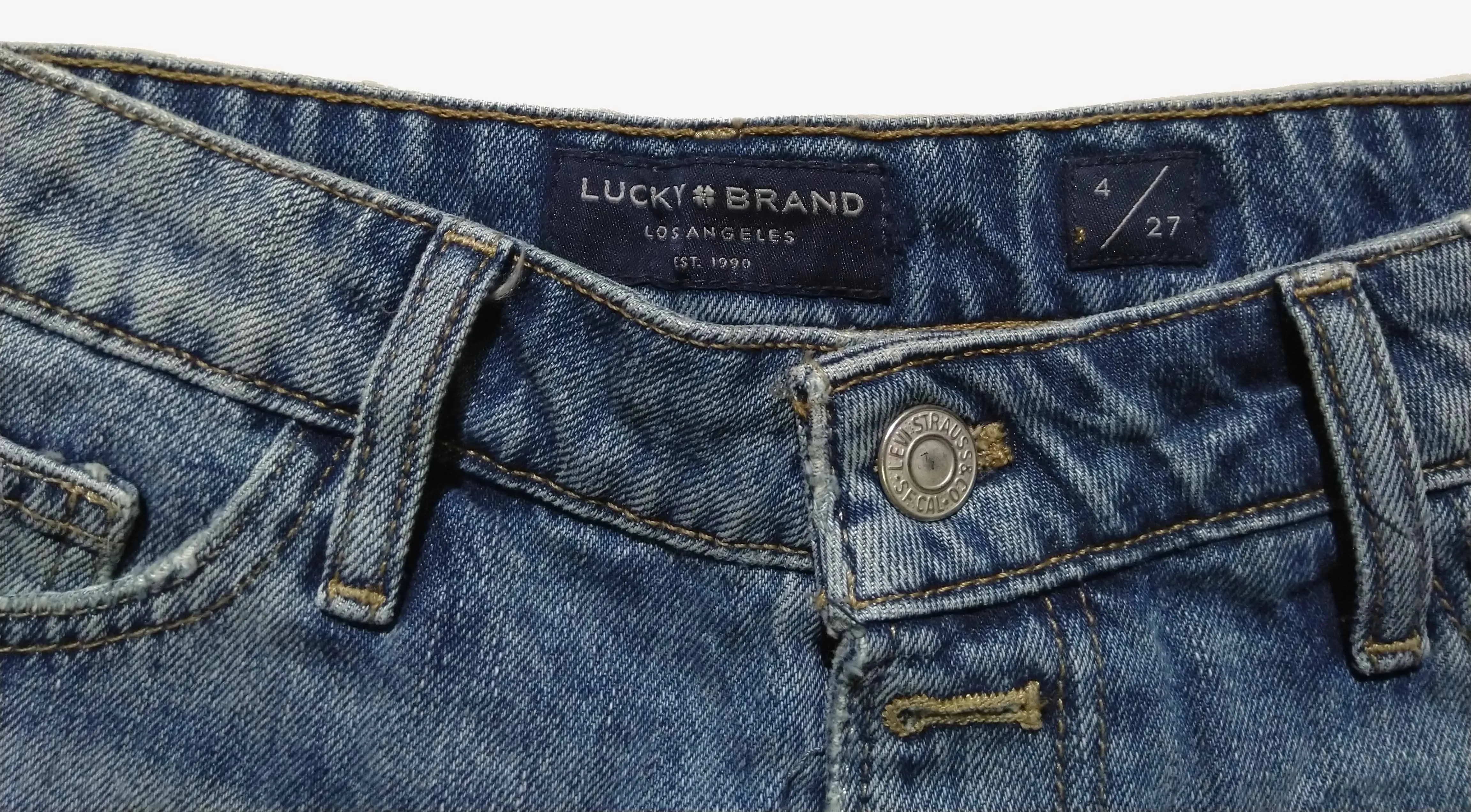 Lucky Brand Cut Off Blue Denim Short - image 4