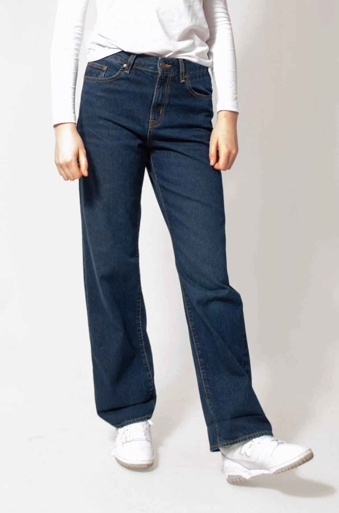 M&S Blue Womens Wide Leg Jeans - image 1