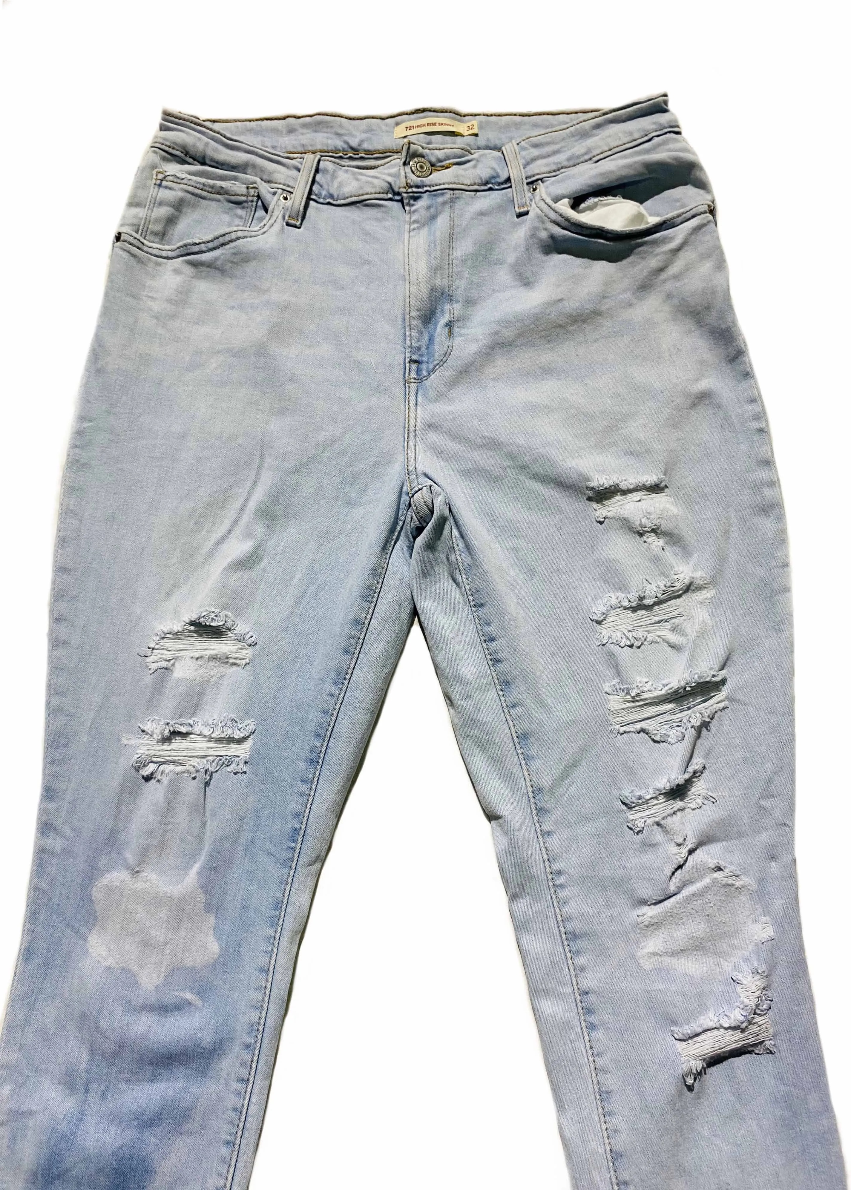 Levis 721 High Rise Skinny Jean Blue - image 3
