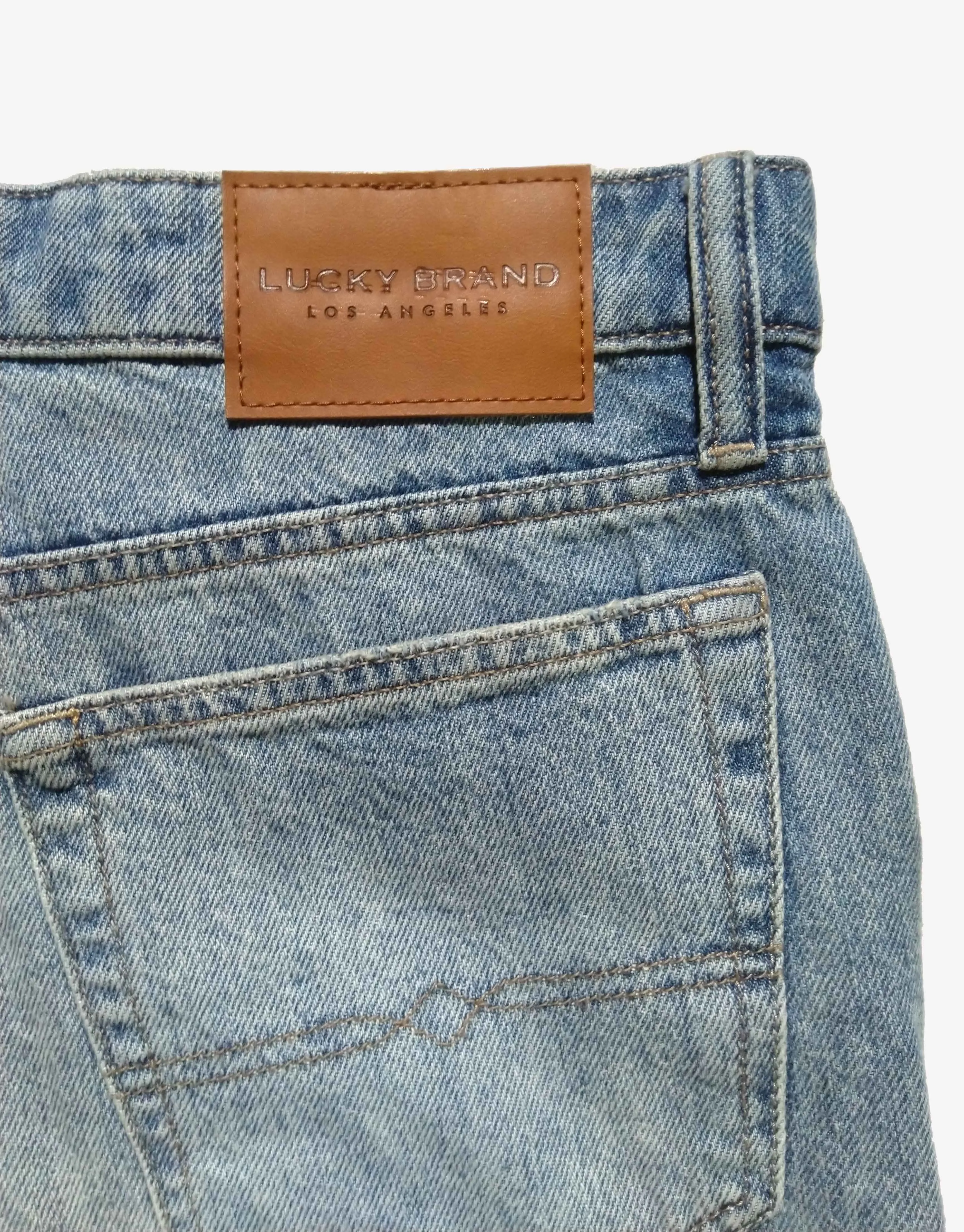 Lucky Brand The Cut Off Mid-Rise Blue Denim Short - image 3