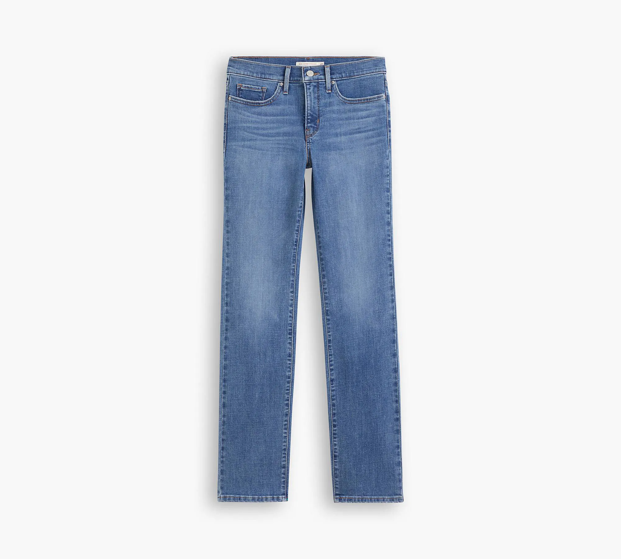 Womens Straight Jeans P005 Blue Slimming - image 2