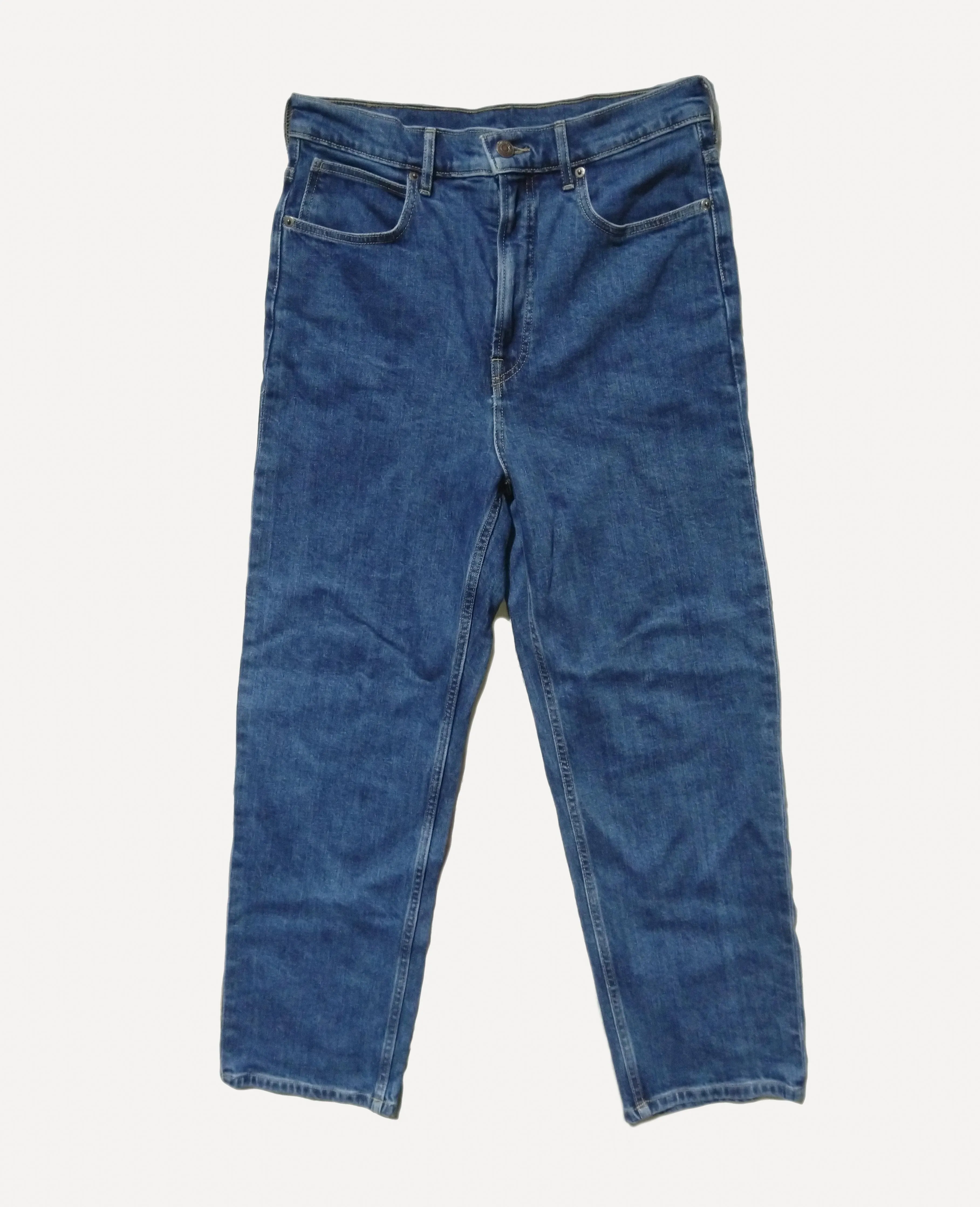 Generic Womens High Rise Blue Mom Jeans Denim