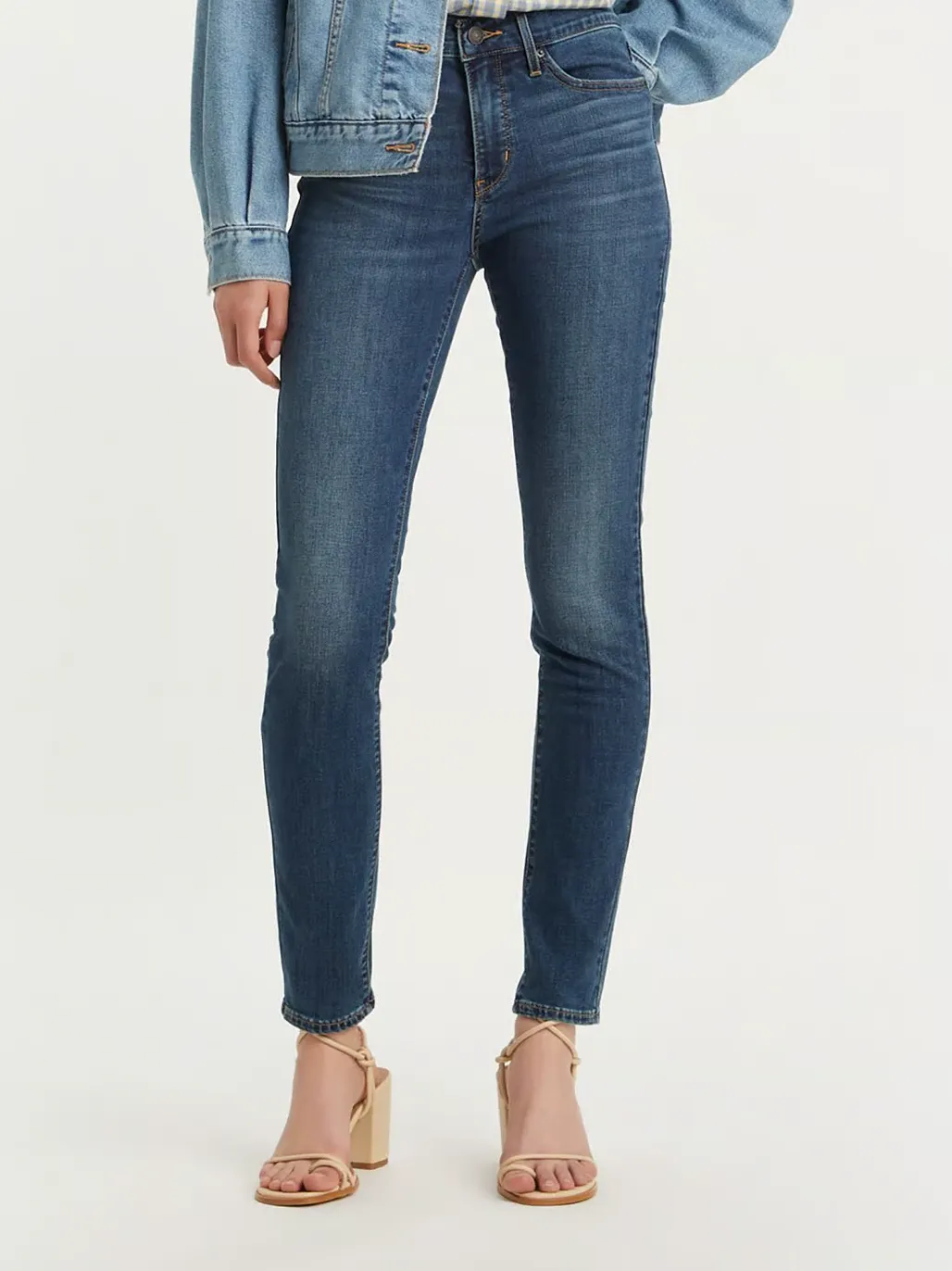 Generic Womens Shaping Skinny Jeans High Waist - image 2