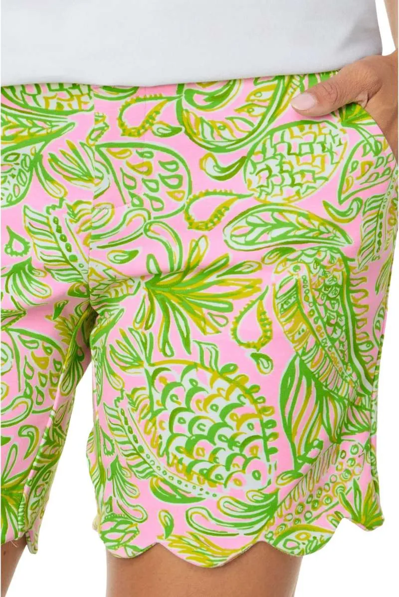 Lilly Womens Knit Shorts Green Waist:32 - image 3