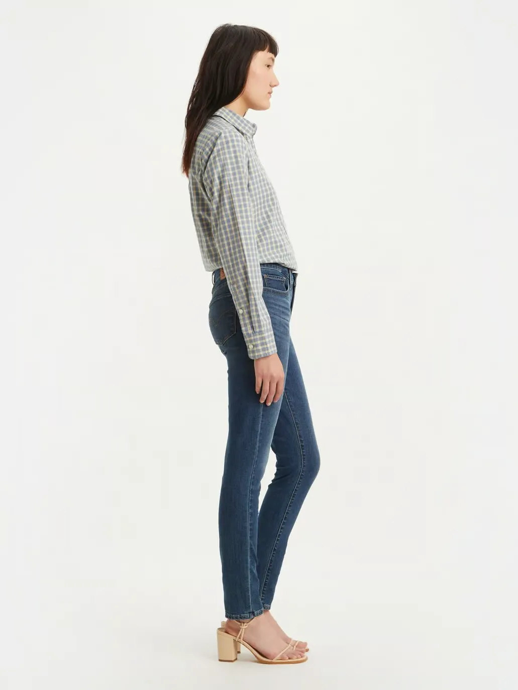 Generic Shaping Skinny Jeans Blue Womens - image 4