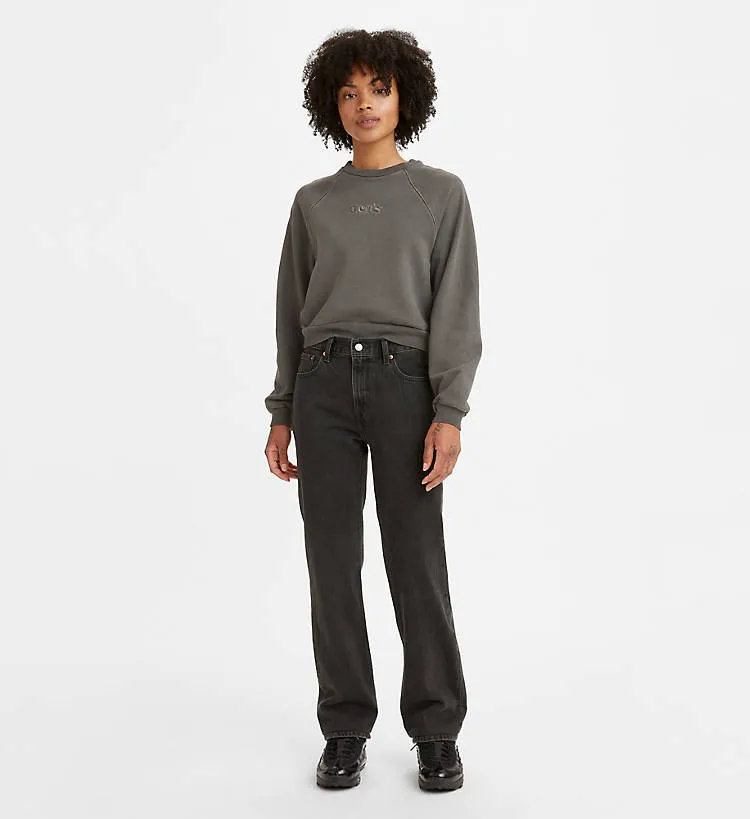 Levis Low Pro Womens Jeans Black Mid Rise Straight Leg - image 2