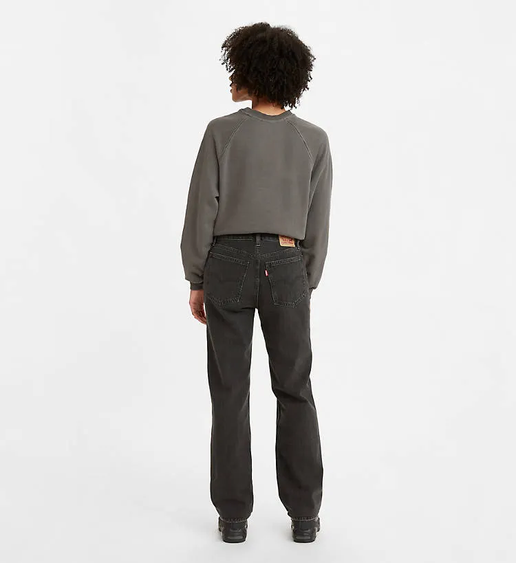 Levis Low Pro Womens Jeans Black Mid Rise Straight Leg - image 4