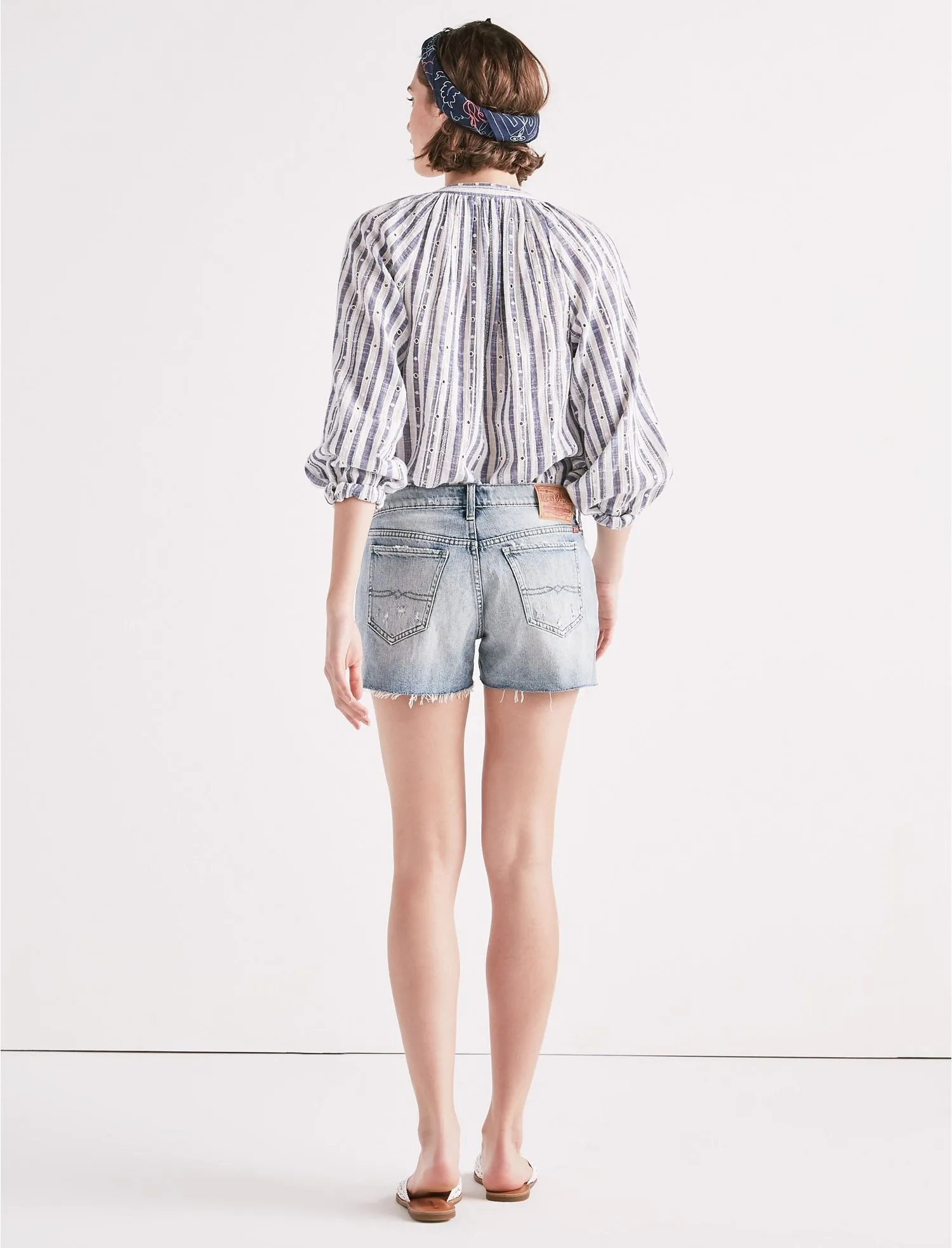 Lucky Brand The Boyfriend Short Blue Denim - image 4