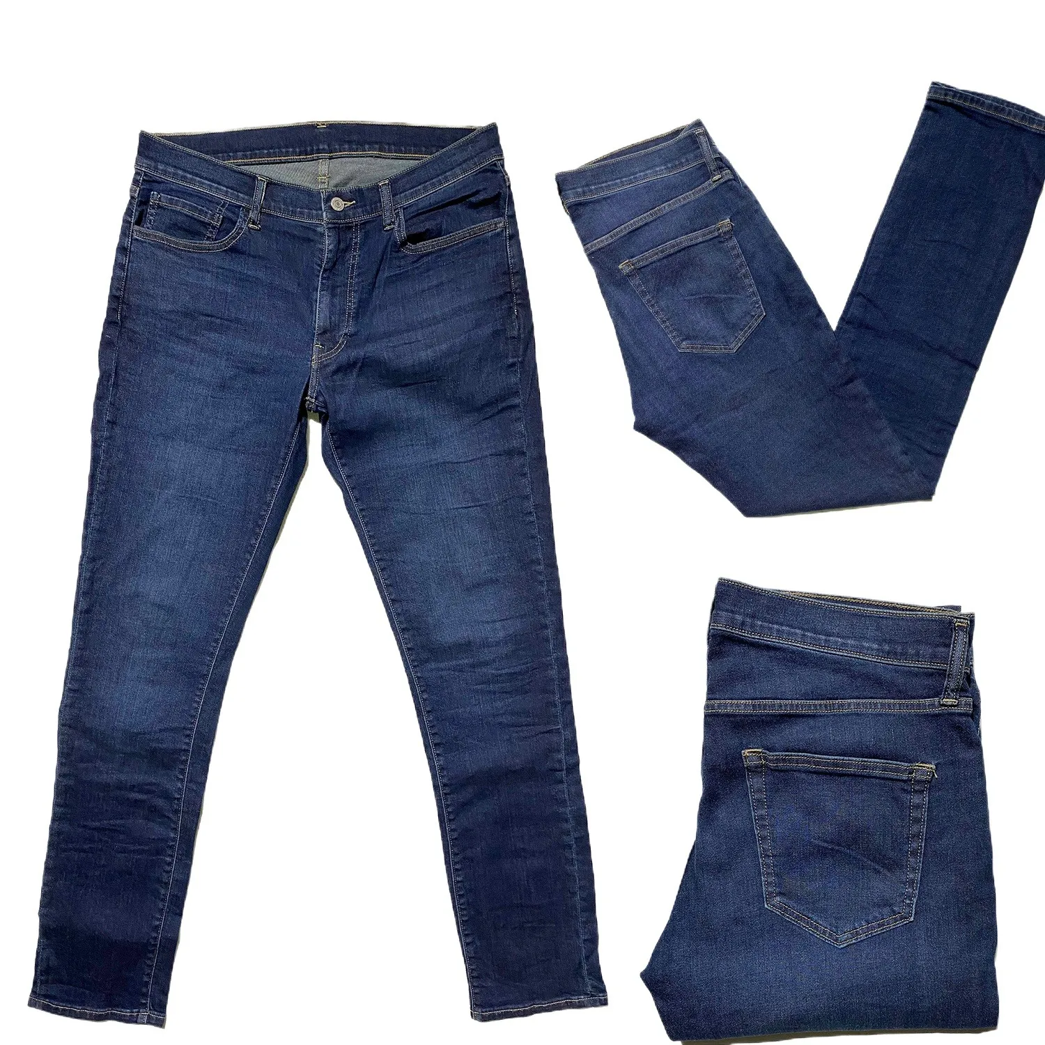 Branded Men's Blue Stretch Denim Jeans