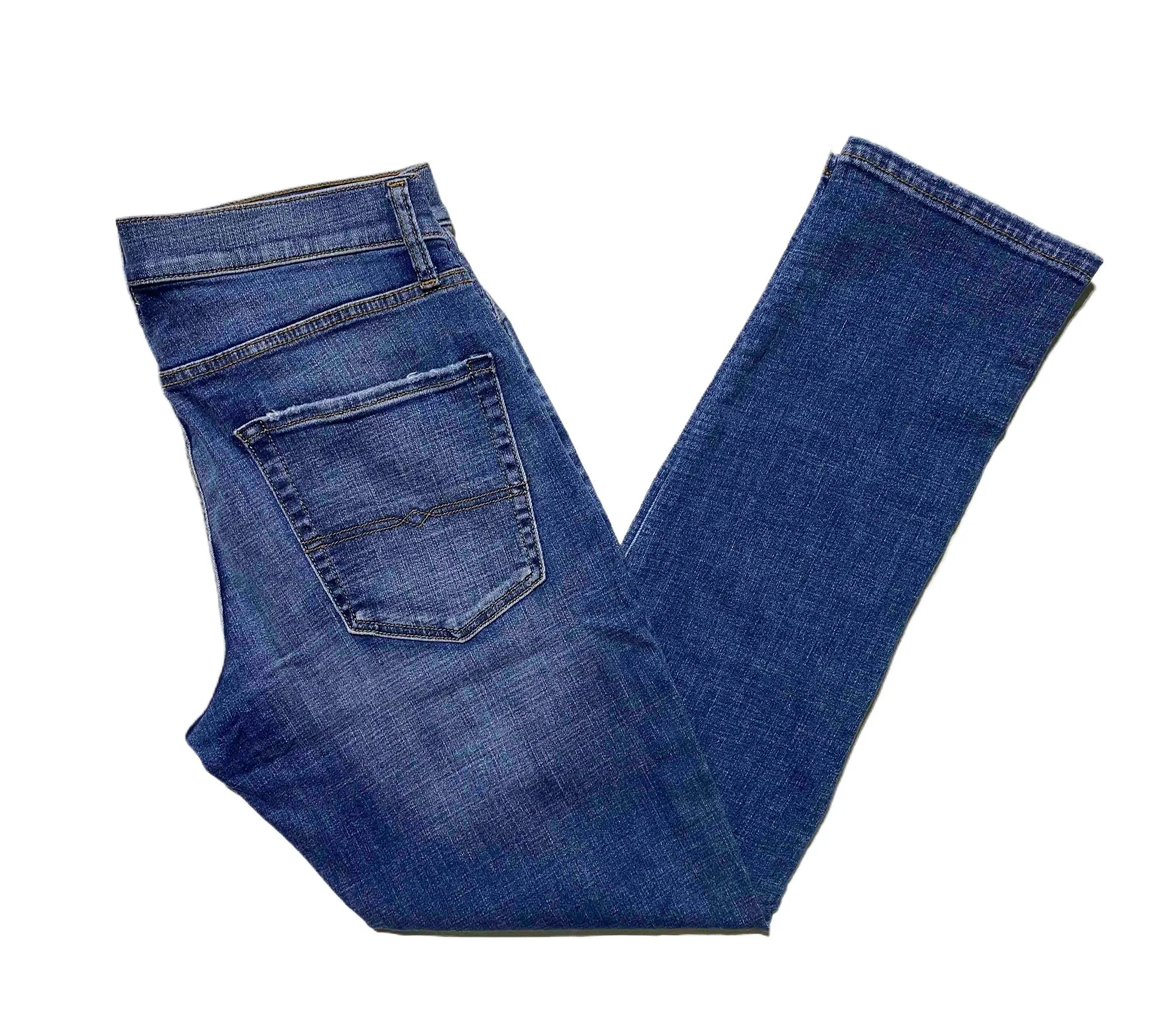 Branded Mens Denim Straight Cut Jeans Stretch Fabric - image 2