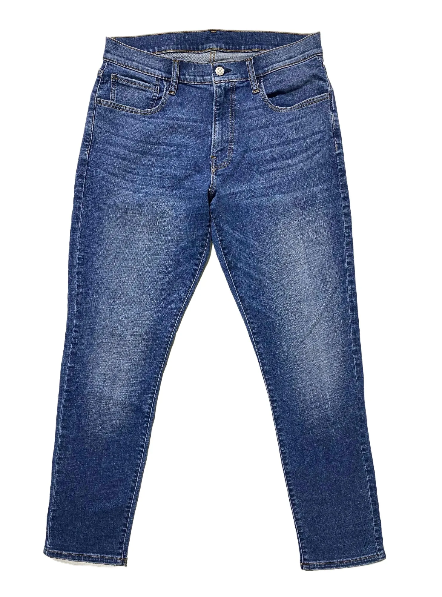 Branded Mens Denim Straight Cut Jeans Stretch Fabric - image 3