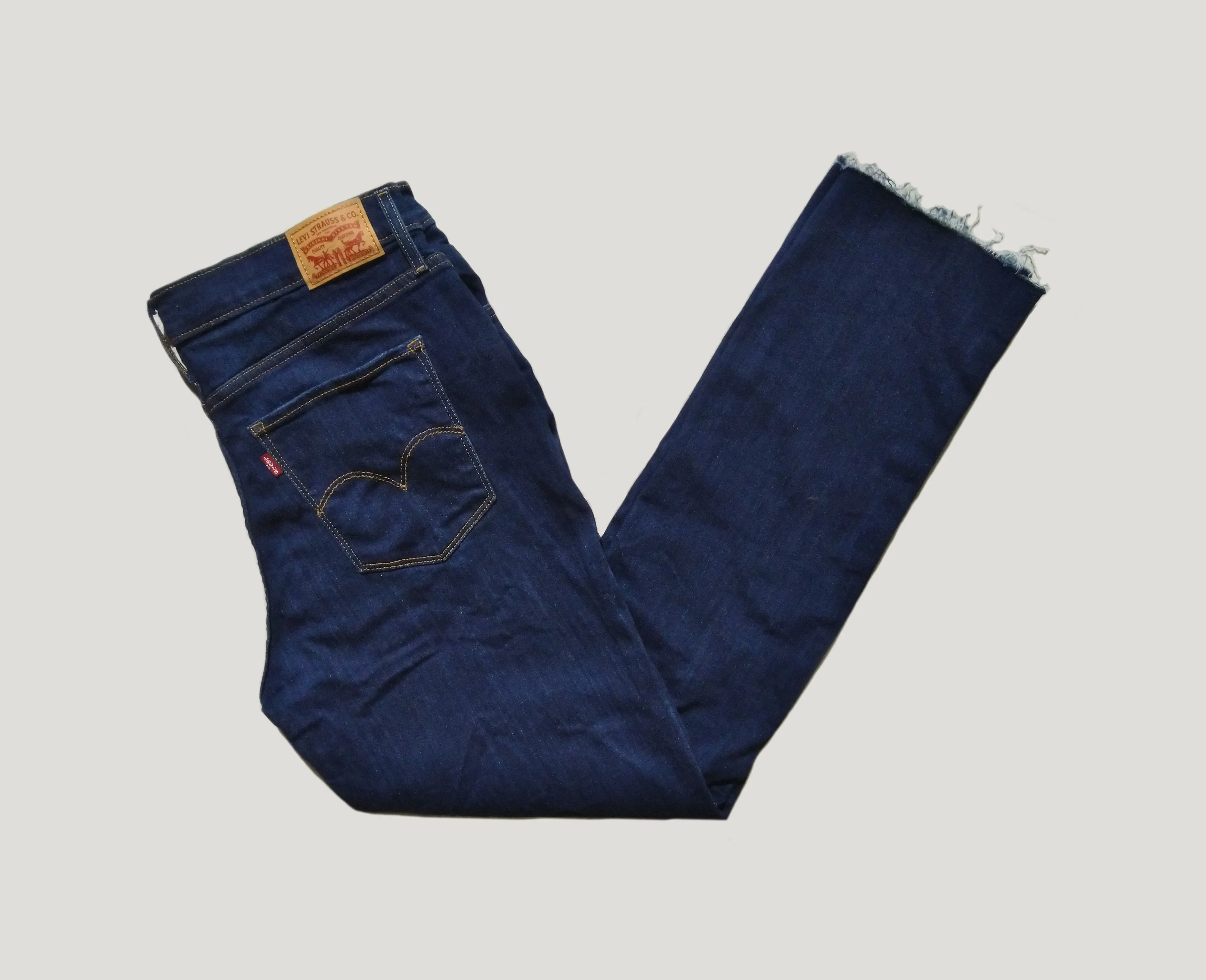Levi's 724 High-Rise Straight Blue Womens Jeans - image 2