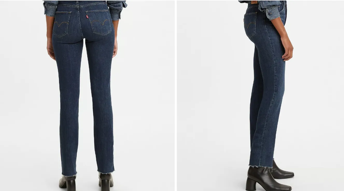 Levi's 724 High-Rise Straight Blue Womens Jeans - image 3
