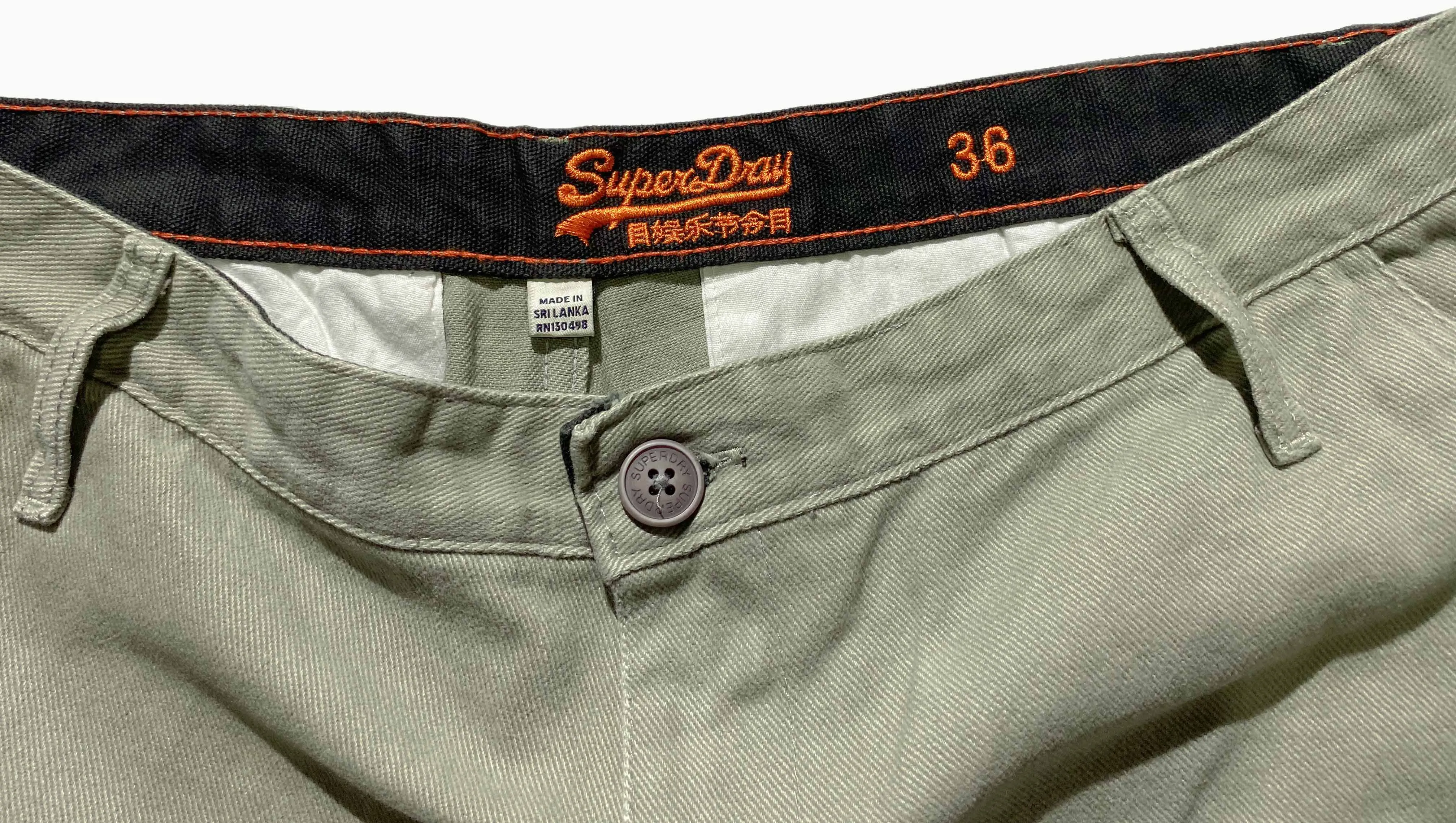 Superdry Mens Short Light green Waist:34 - image 2
