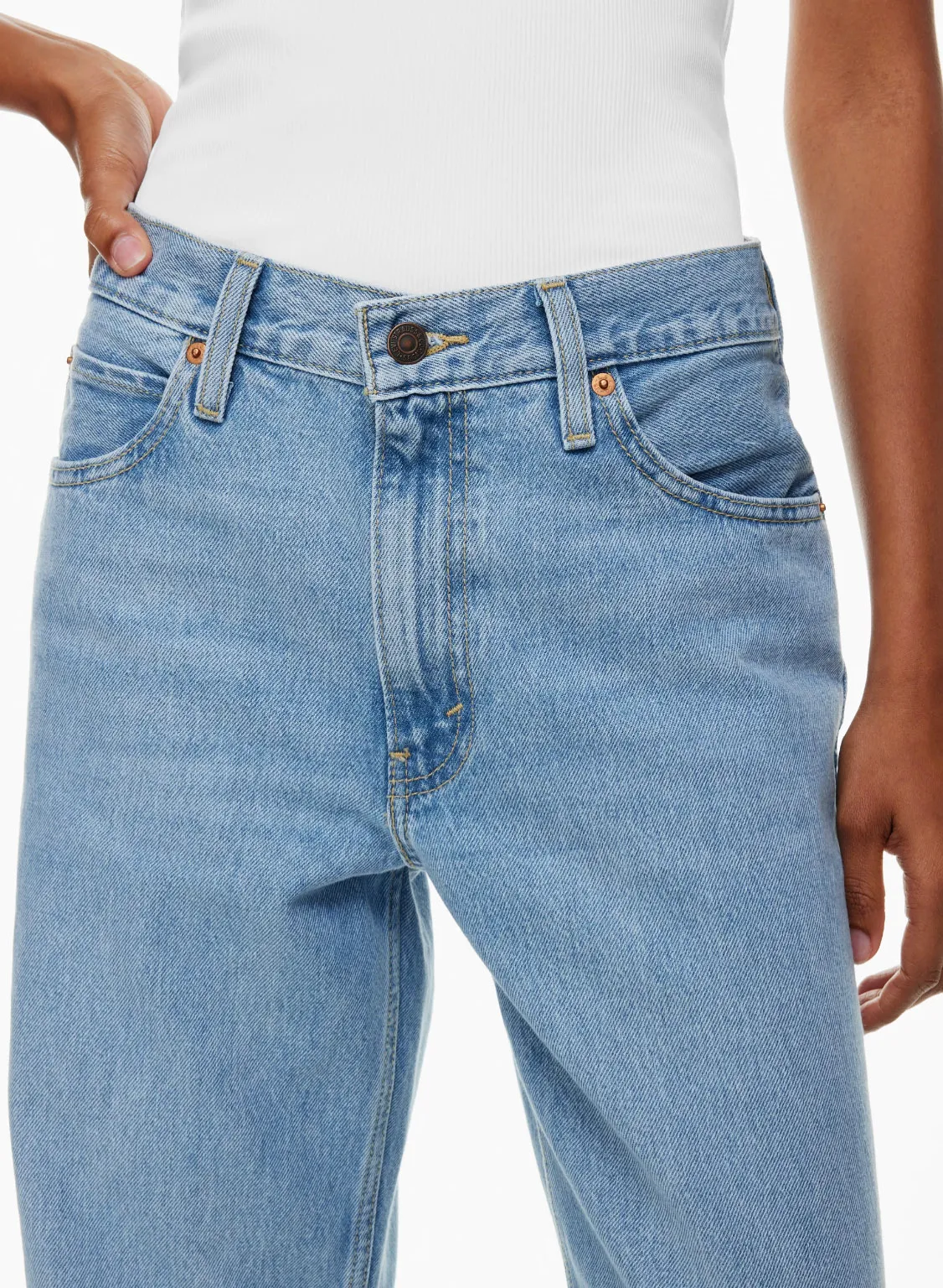 Generic Women's Blue Baggy High Rise Jeans - image 2