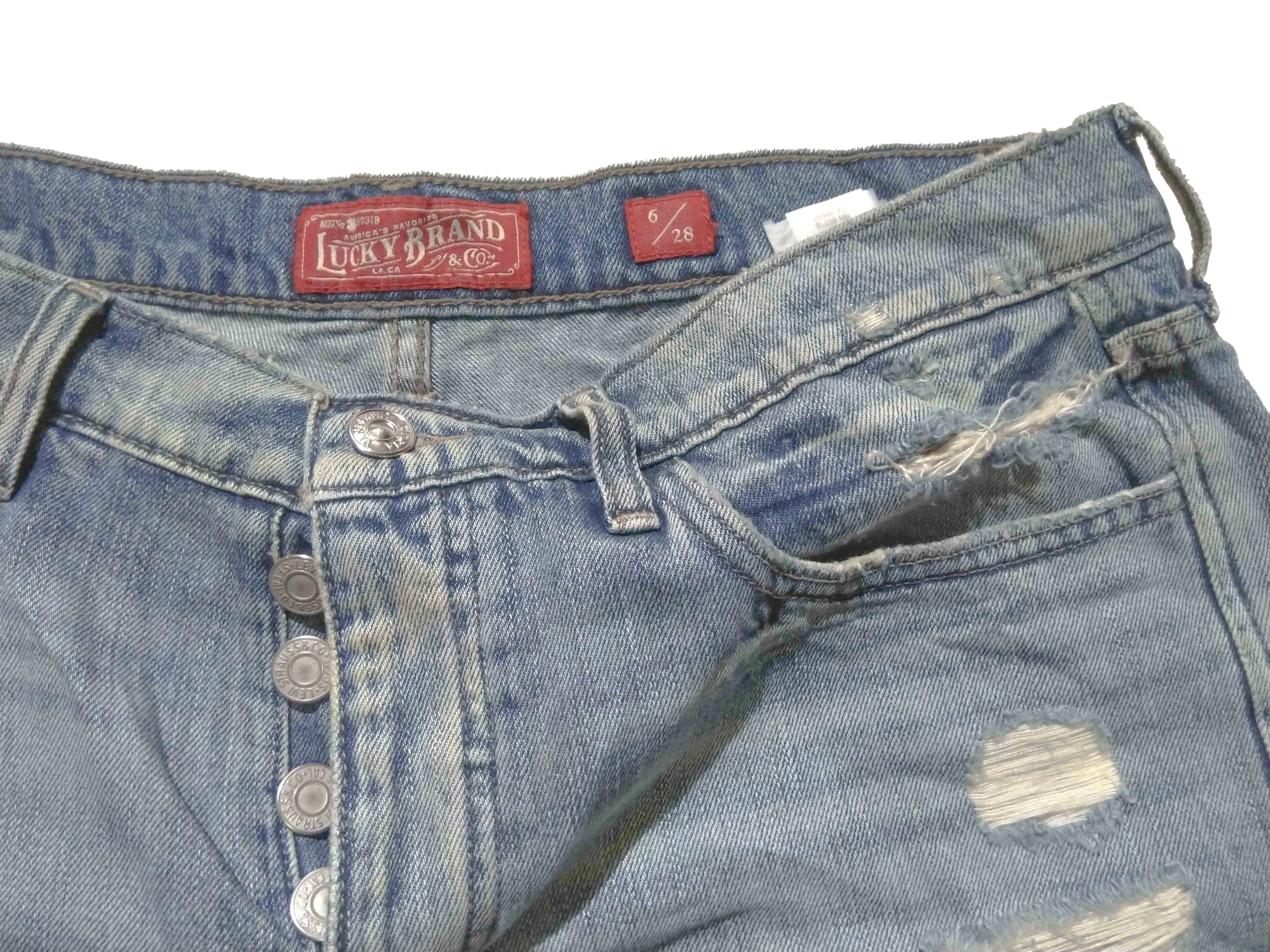 Lucky Brand The Boyfriend Short Blue Waist:36 - image 2