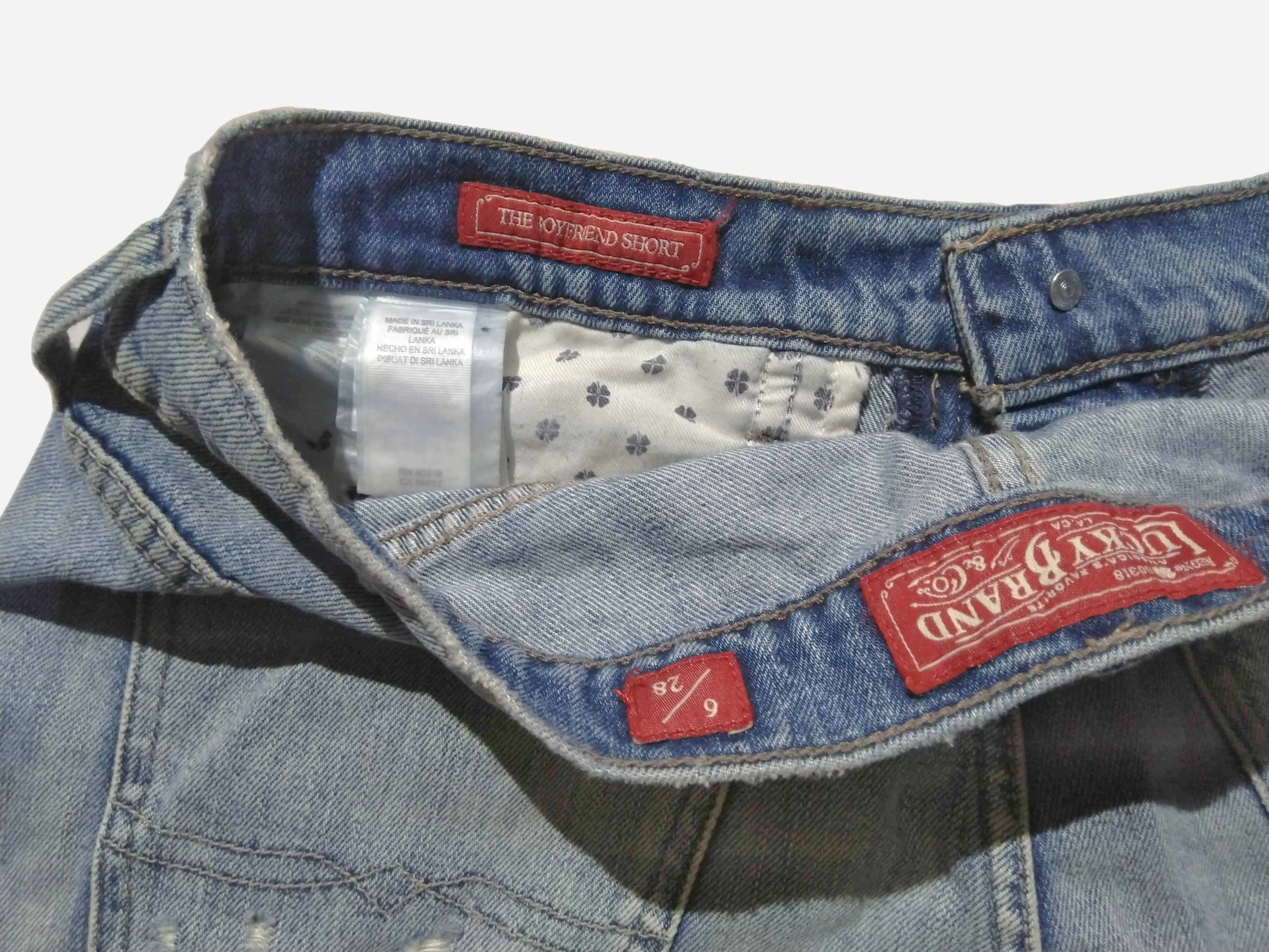 Lucky Brand The Boyfriend Short Blue Waist:36 - image 6
