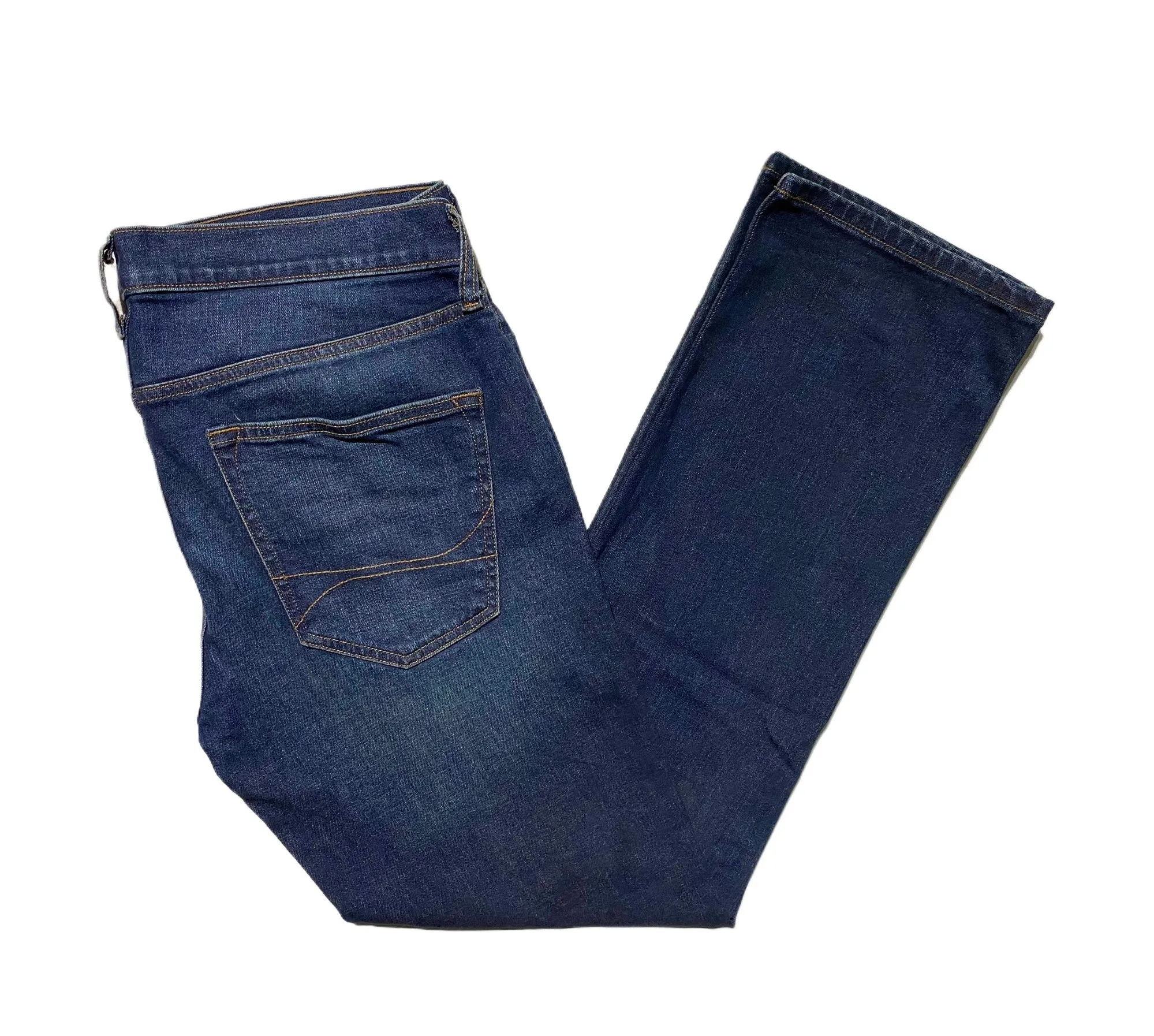 Branded Mens Blue Stretch Denim Jeans Low Waist - image 3