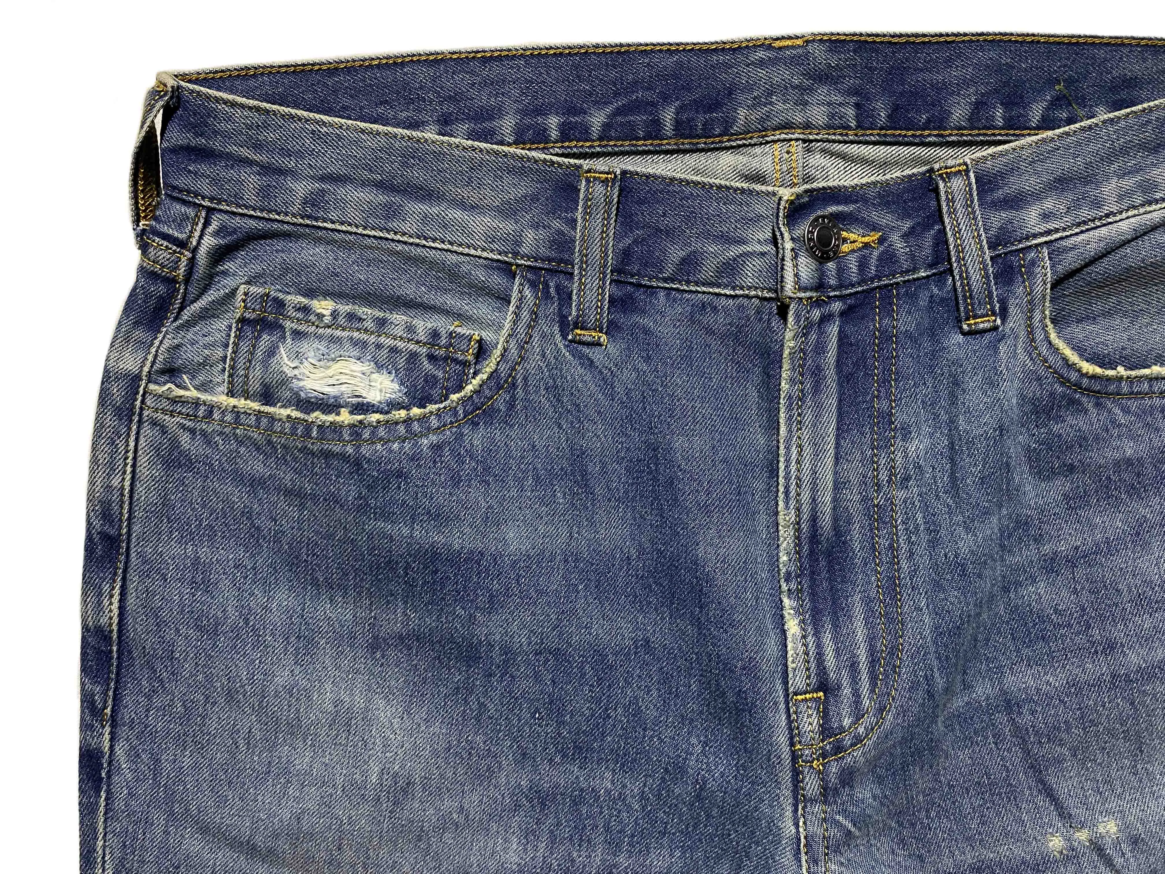 Generic Patch Denim Jeans Blue Waist:36 - image 5
