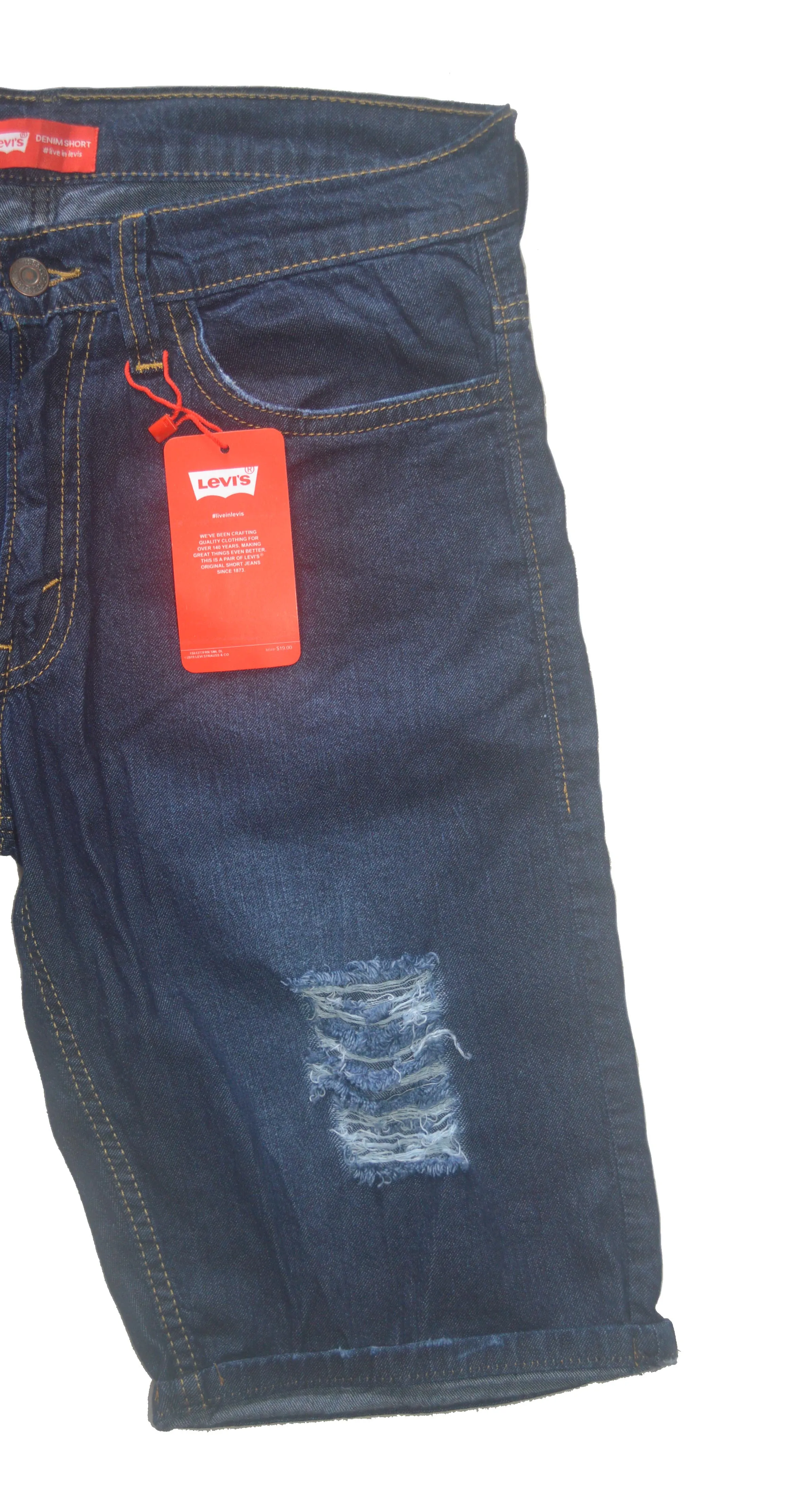 Generic Dark Blue Denim Short - image 5