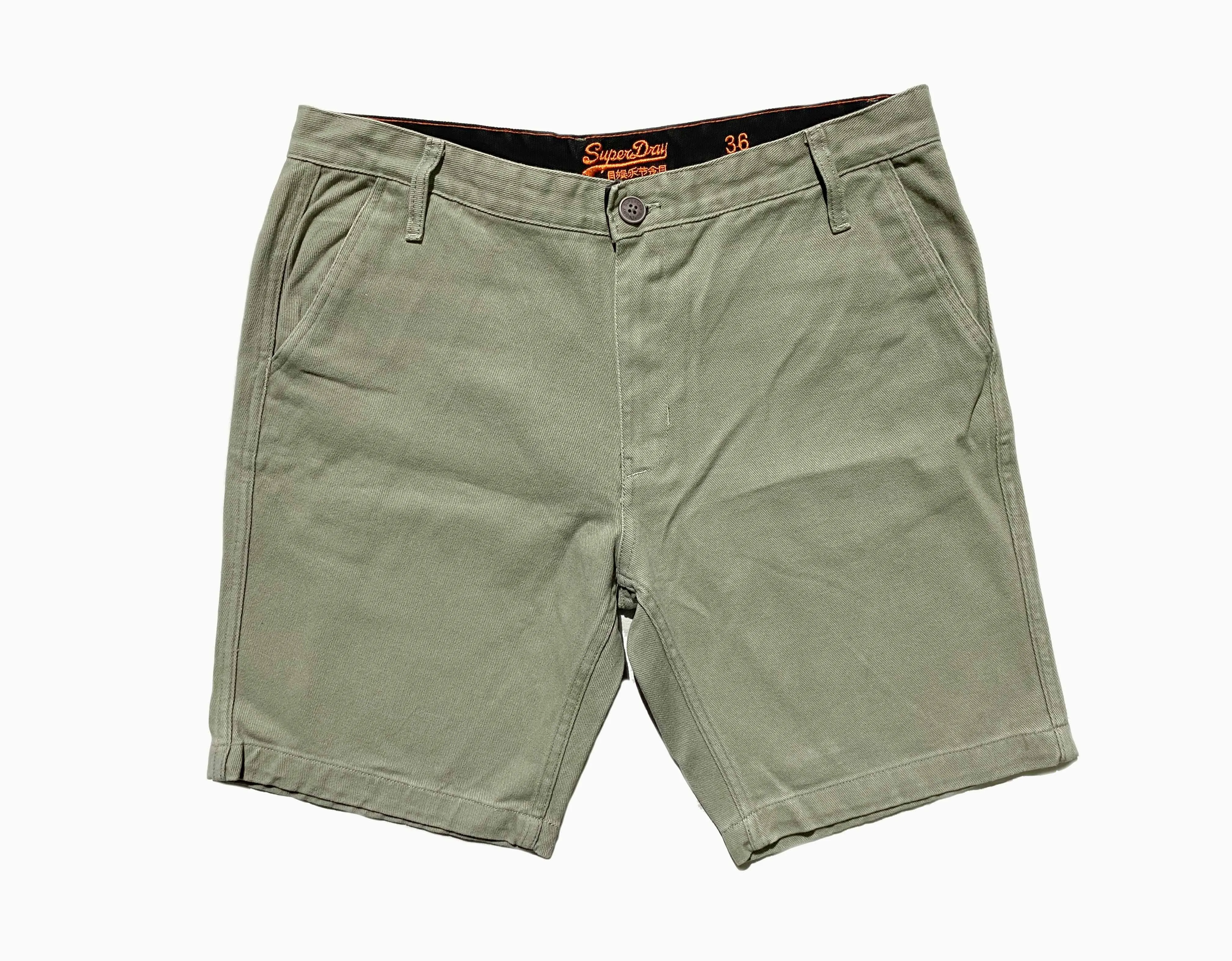 Superdry Men's Light Green Short Waist:36