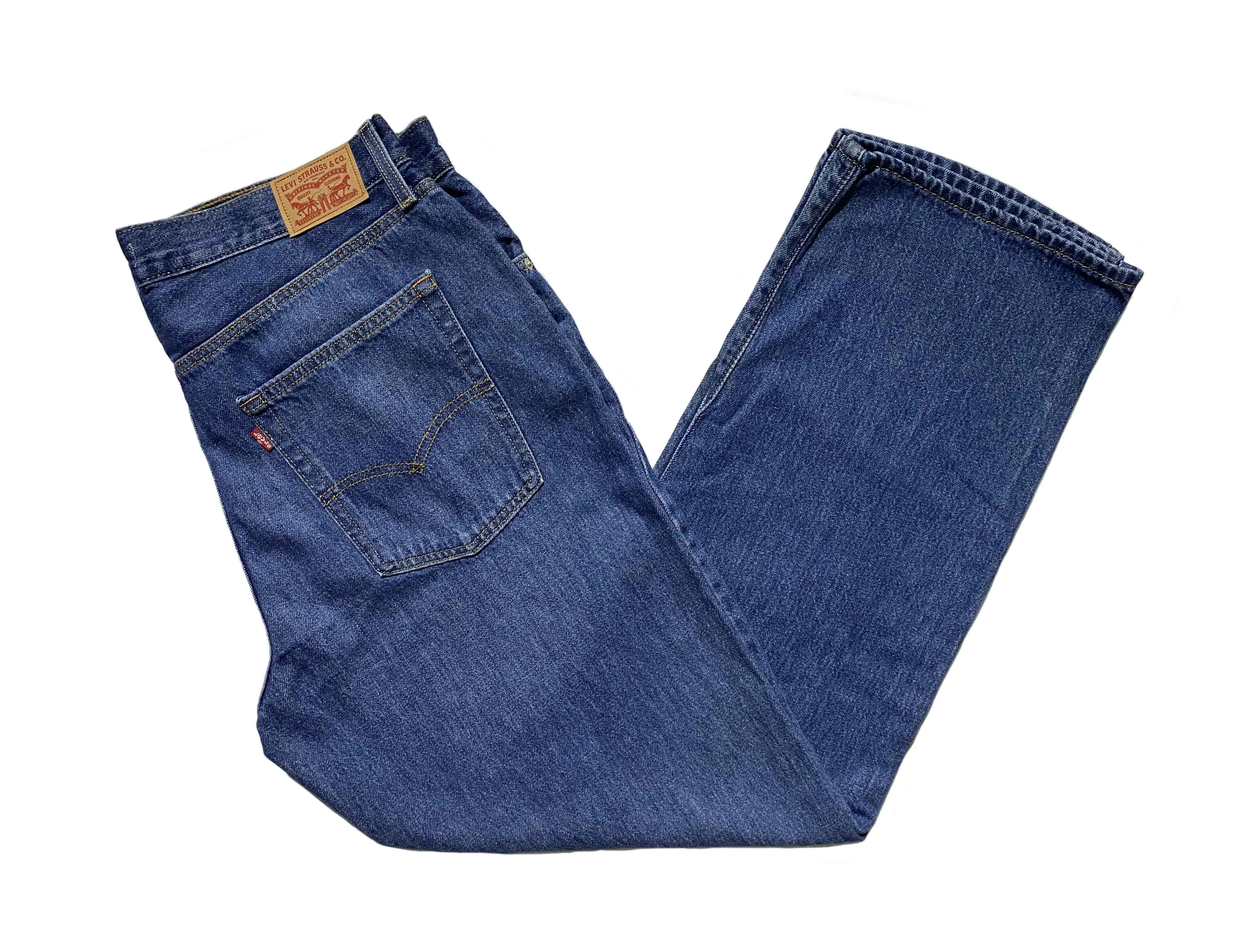 Generic Womens High Rise Straight Crop Plus Size Blue Jeans - image 3