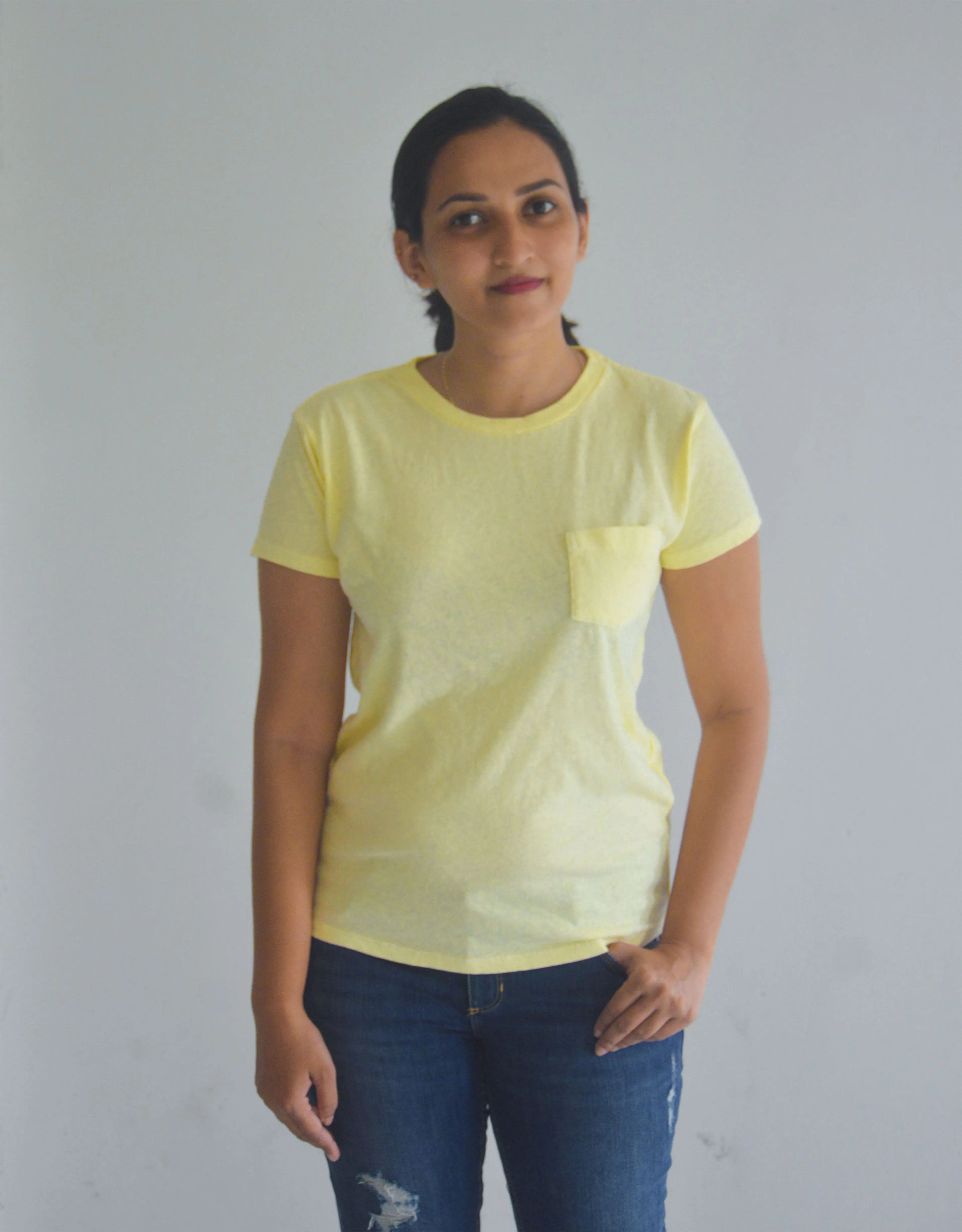 Generic T-Shirt XS Light yellow Womens - image 3