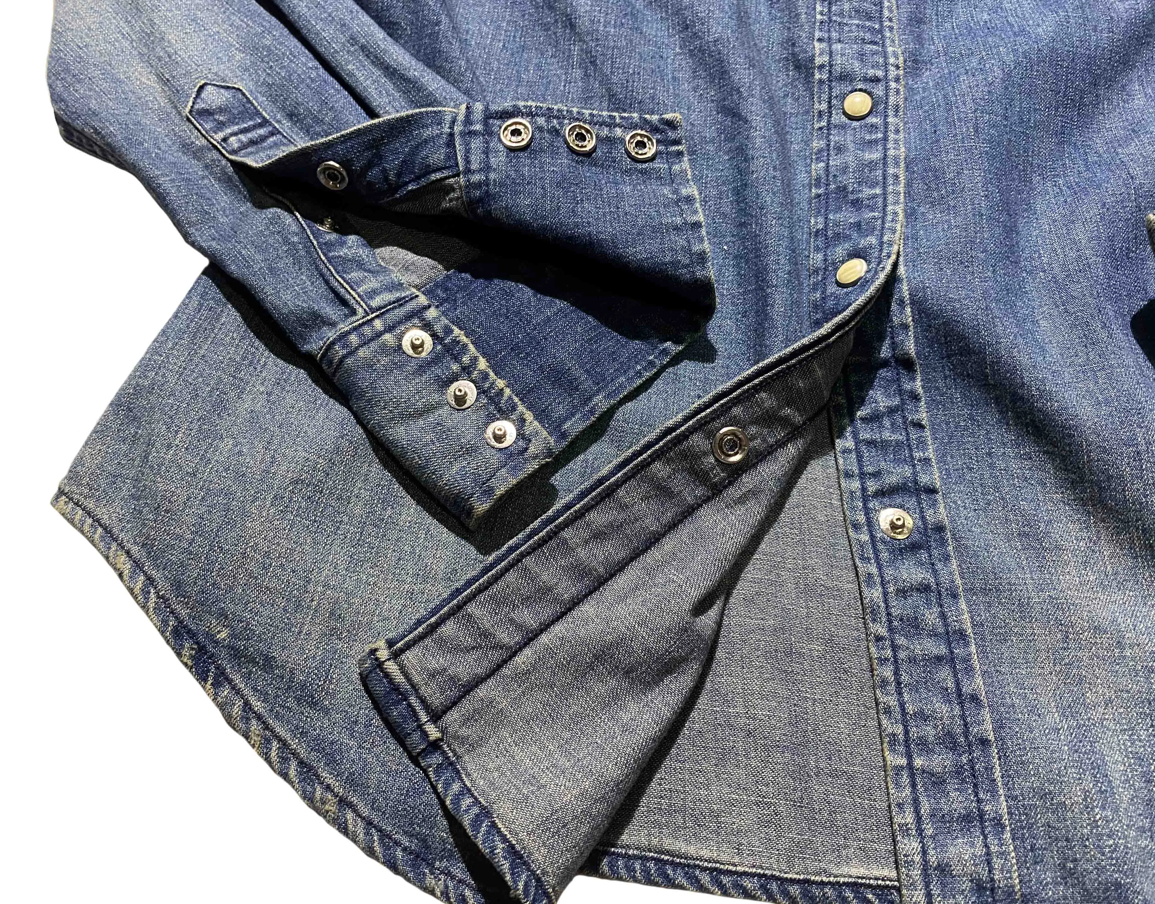 LEVIS Western Denim Shirt Women's Blue - image 5