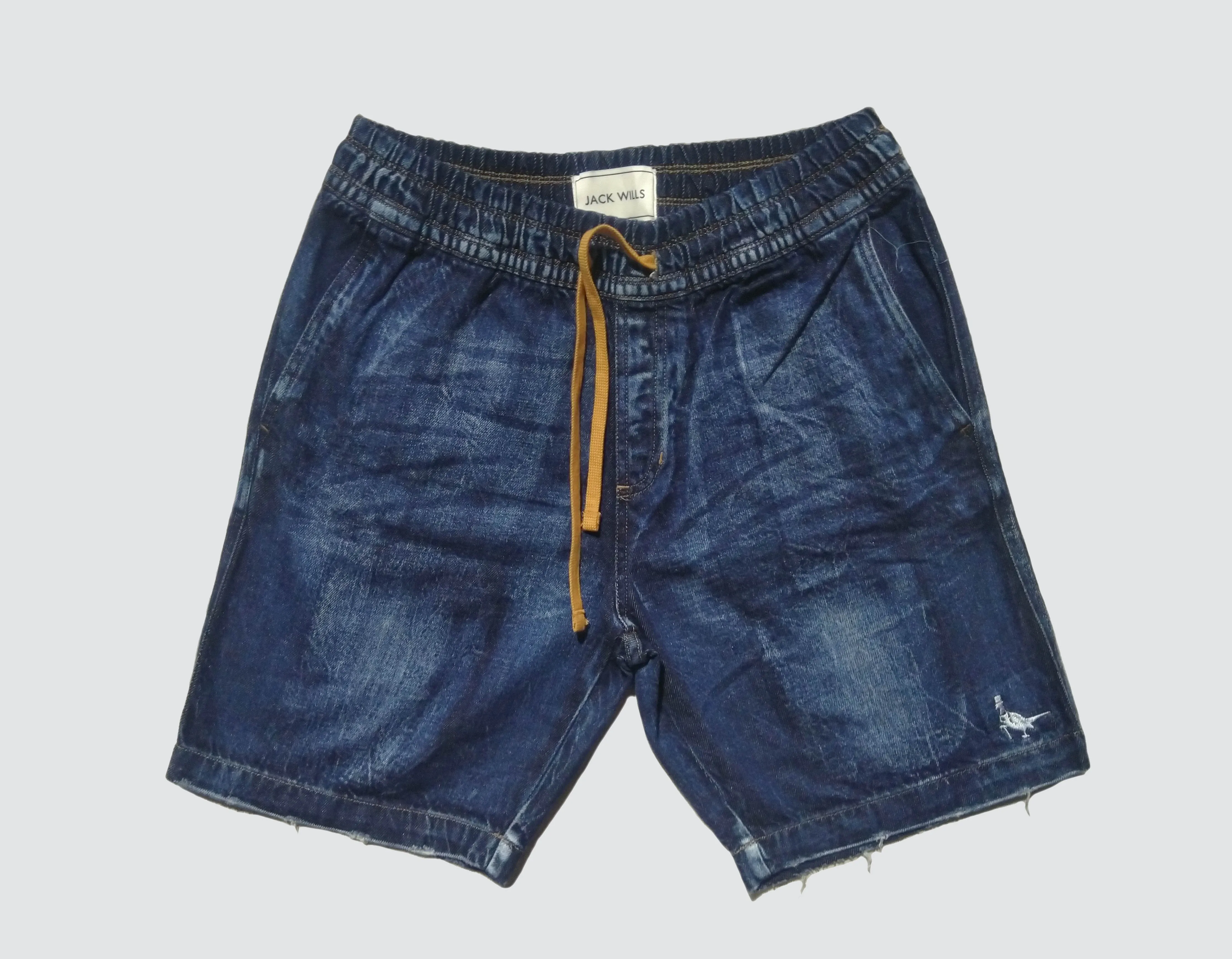 JACK WILLS Mens Branded Denim Short - Dark Blue XXL - image 5