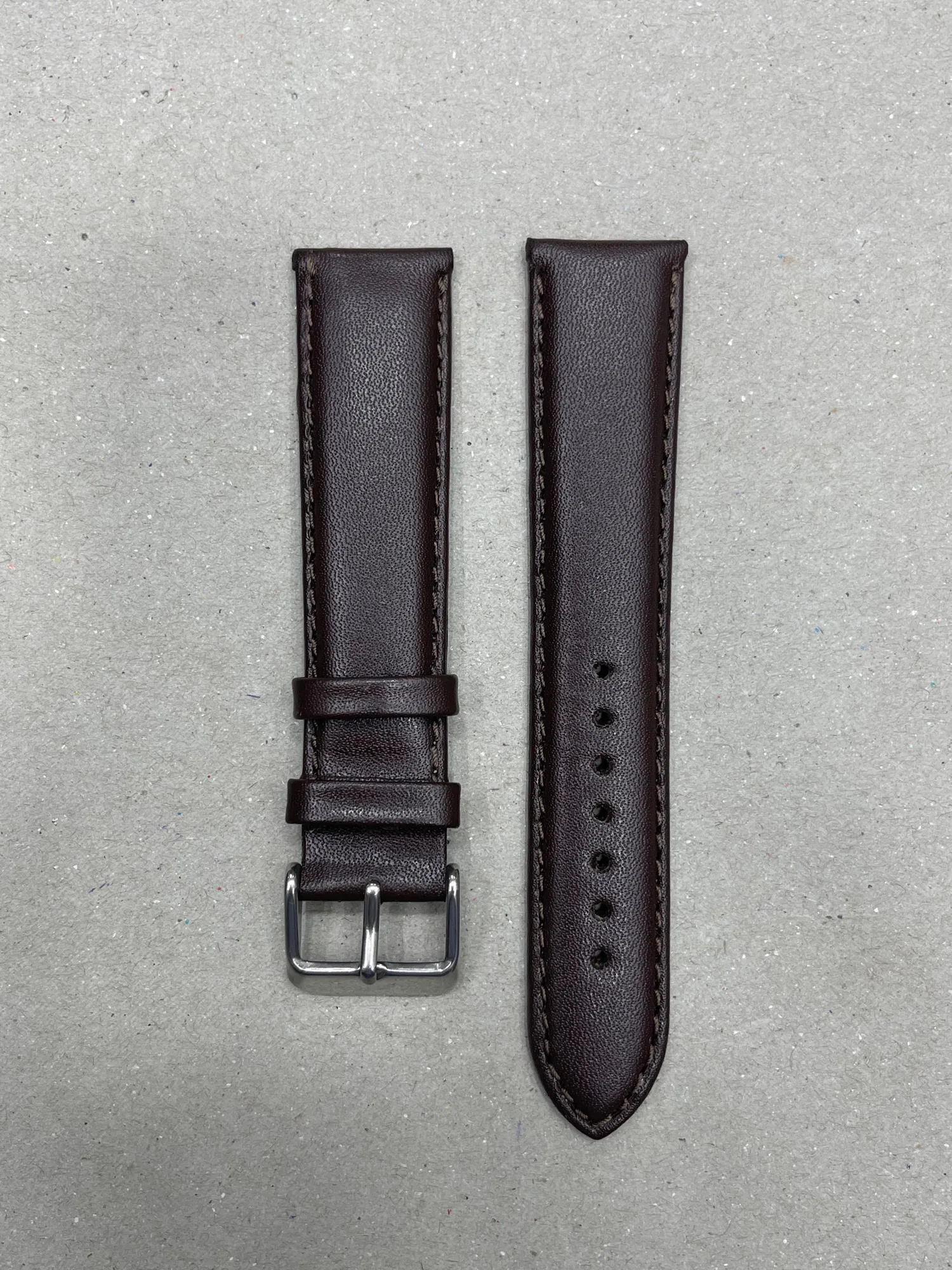 Generic Watch Strap Dark Brown 20MM