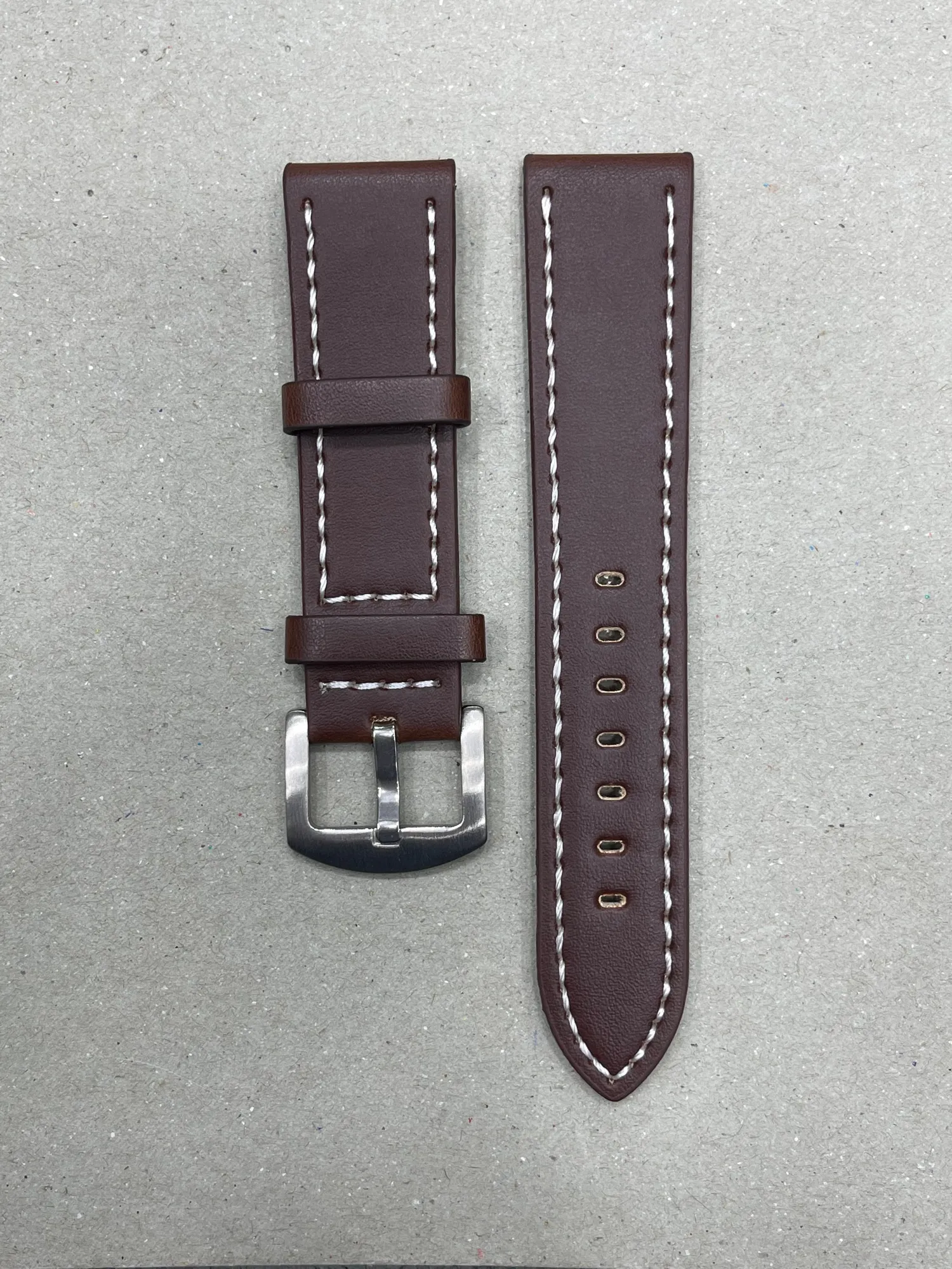 Generic 22MM Dark Brown Watch Strap