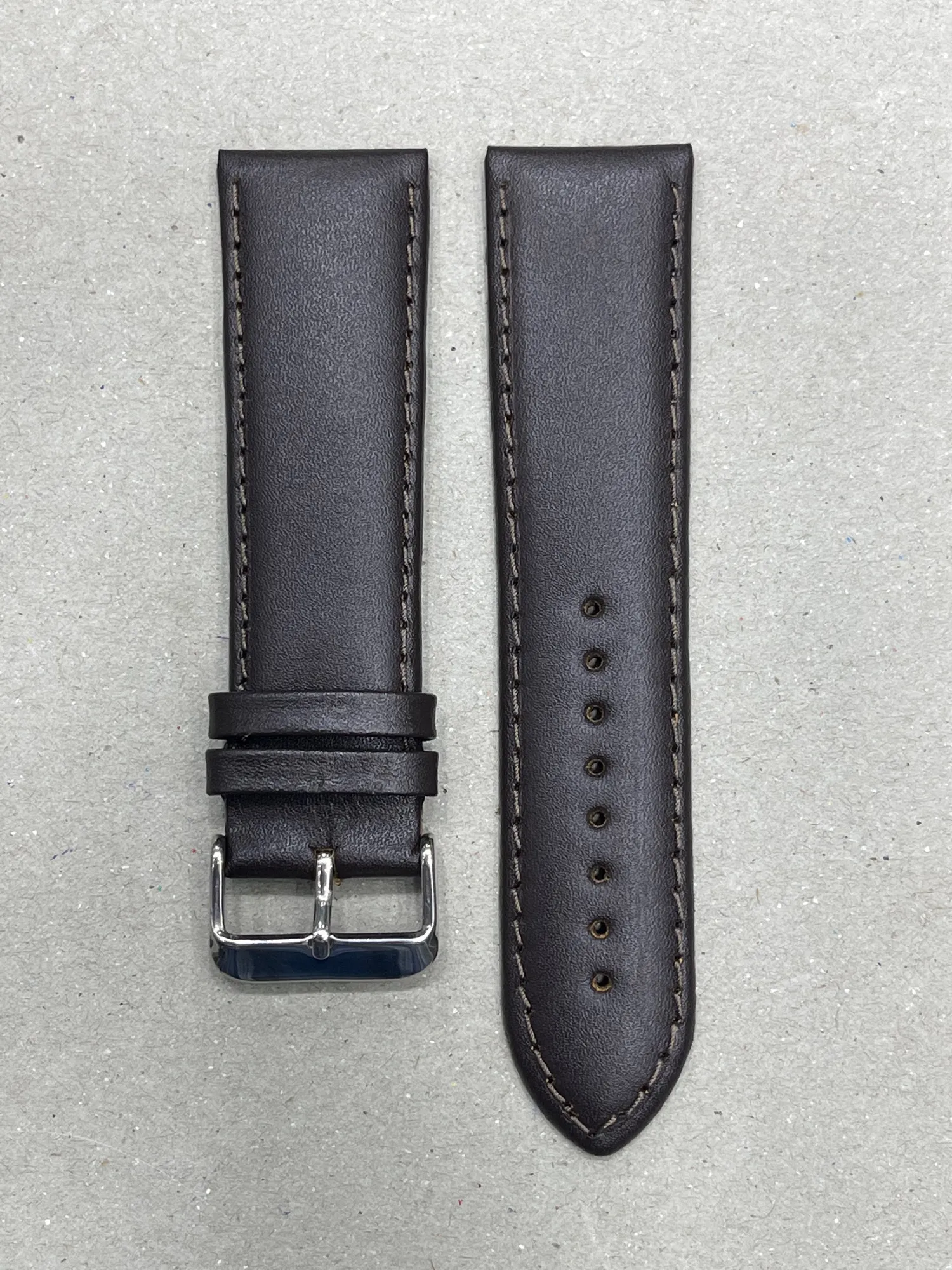Generic 24MM Watch Strap Dark Brown