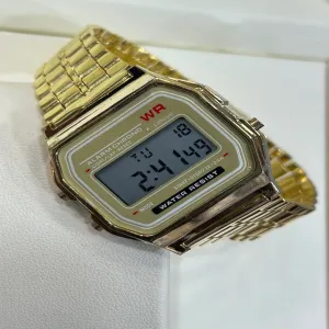 Generic Digital Wrist Watch Casual Gold