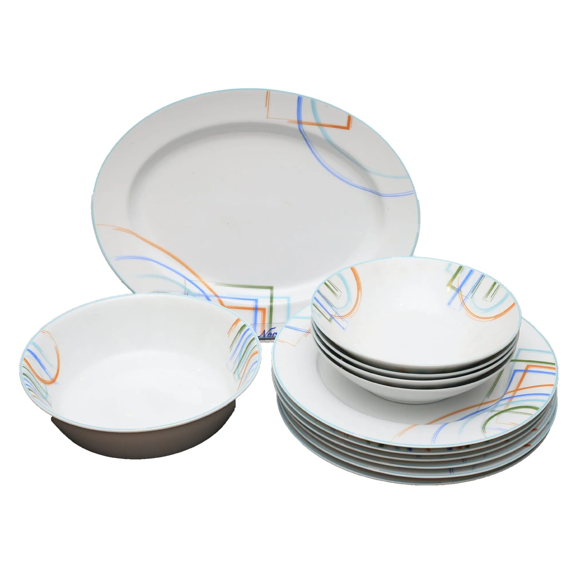 NORITAKE GM 0803 Gold Mark 12pc Dinner Set