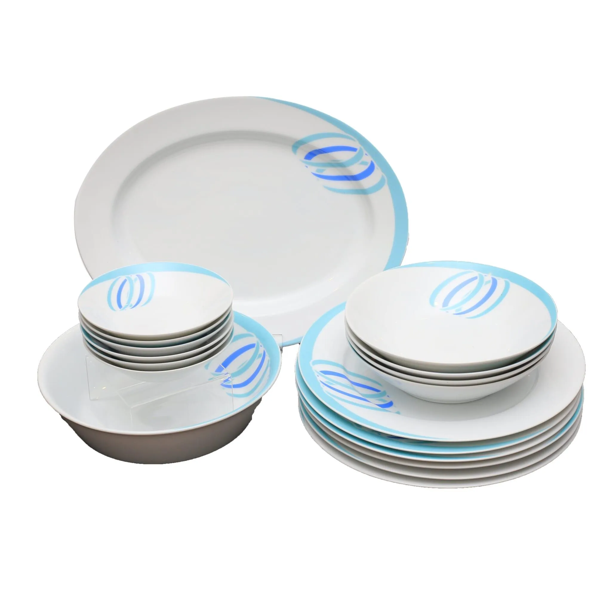 Generic Rattota 18pc Dinner Set Multicolor Design