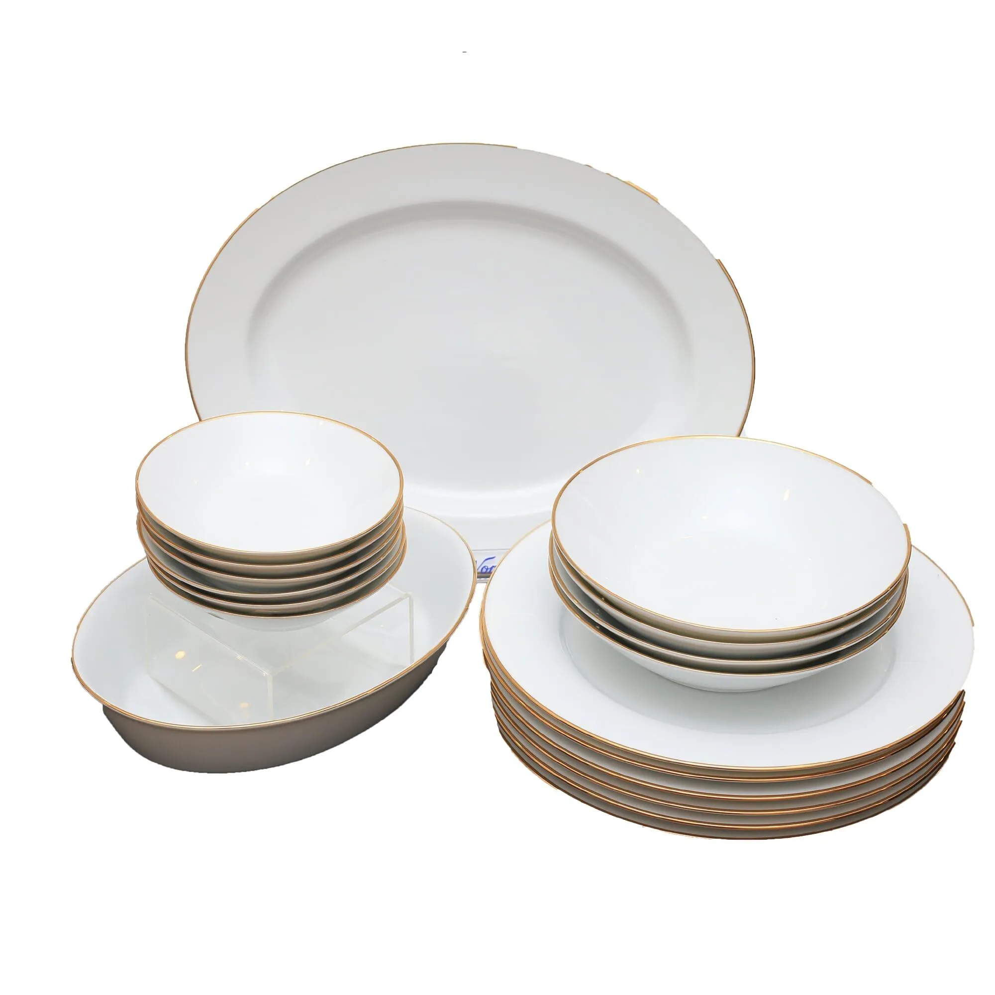 Rattota 18pc Dinner Set Multicolor Design