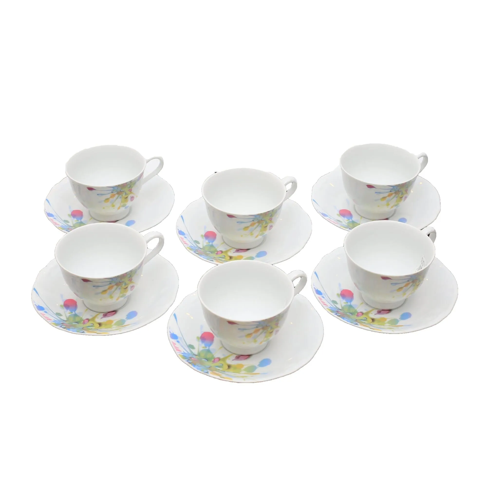 Rattota R16009 12pc Multicolor Tea Set
