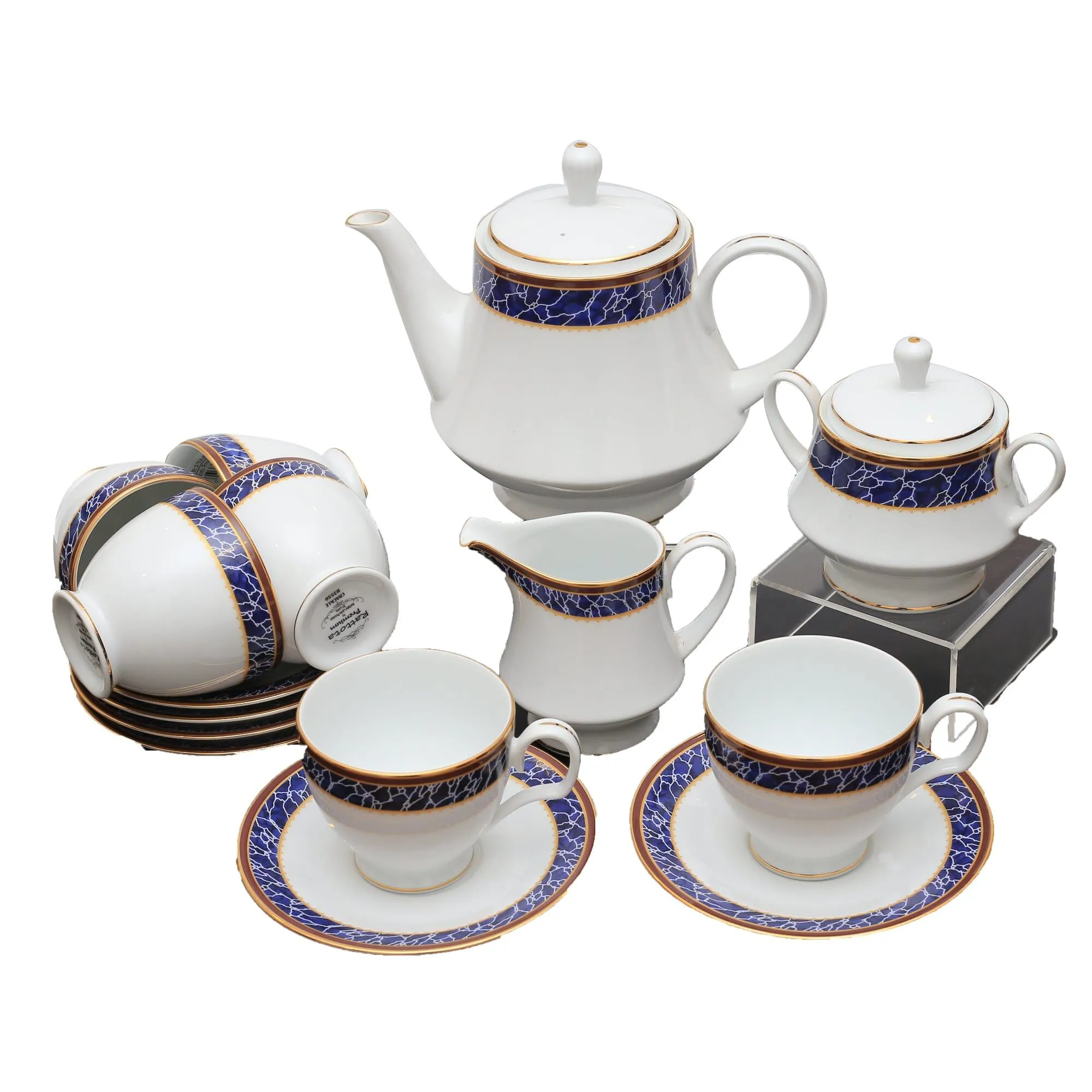 Rattota R3550 17pc Premium Tea Set Multicolor