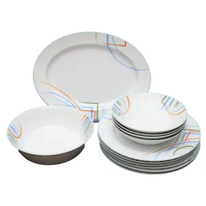 NORITAKE GM 0803 Gold Mark 12pc Dinner Set