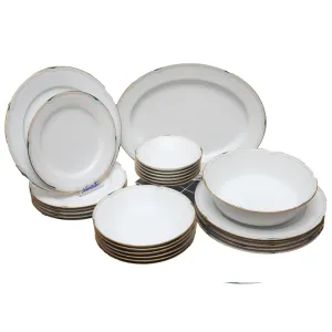 NORITAKE GM 1214 Gold Mark 26pc Dinner Set