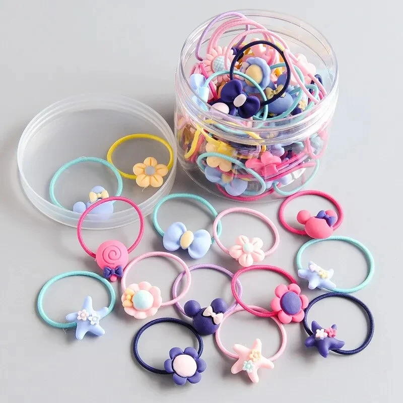 Generic Baby Hair Ties Mix Colors 10Pcs - image 2