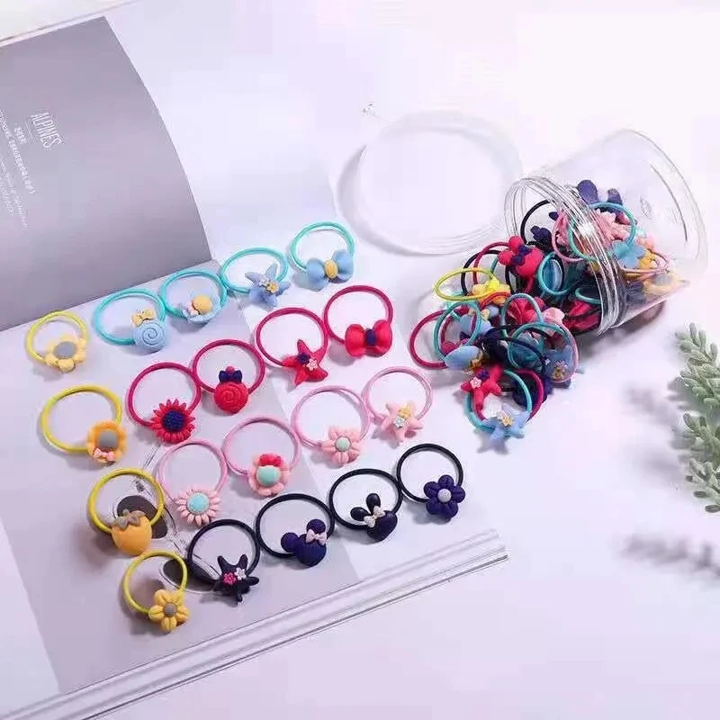 Generic Baby Hair Ties Mix Colors 10Pcs - image 3