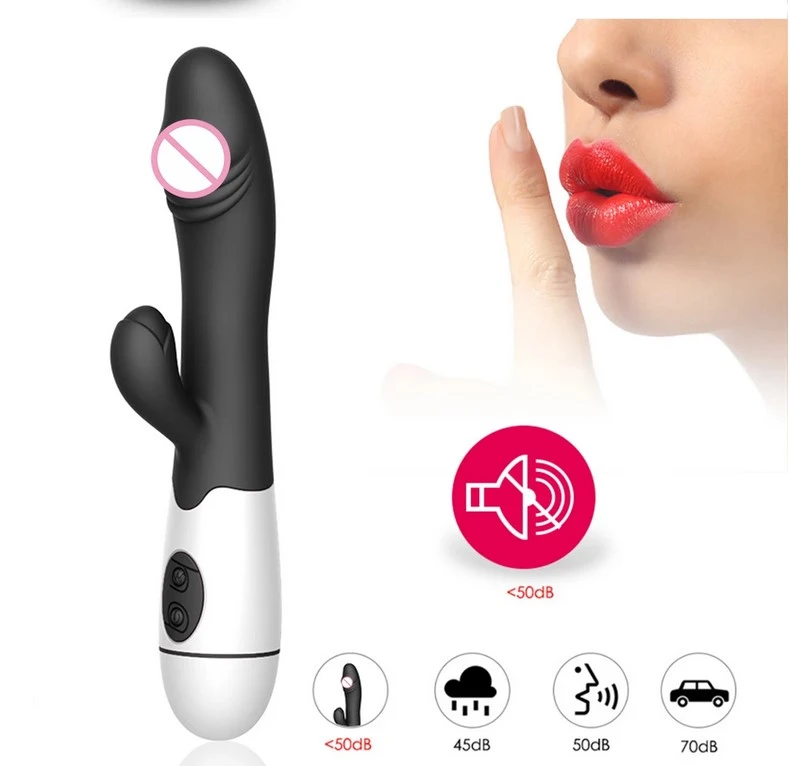 Generic 30-Speed Rechargeable Dual Motor Rabbit Vibrator - image 1