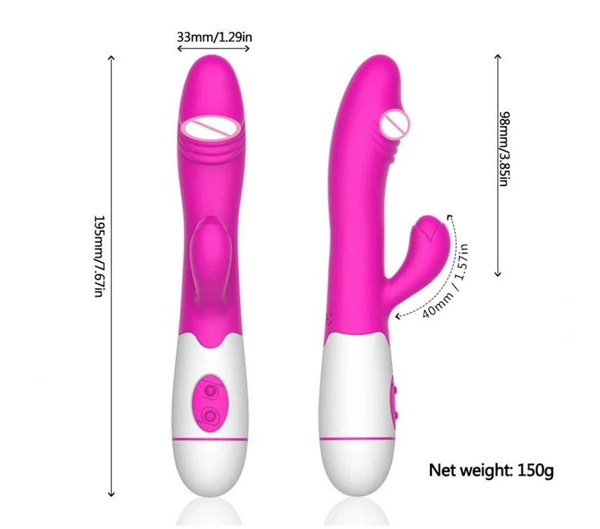 Generic 30-Speed Rechargeable Dual Motor Rabbit Vibrator - image 6