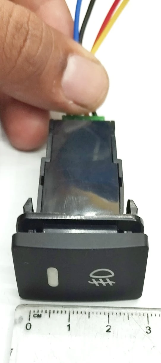 Generic Push Button Switch 12V Car Dashboard Green LED - image 2