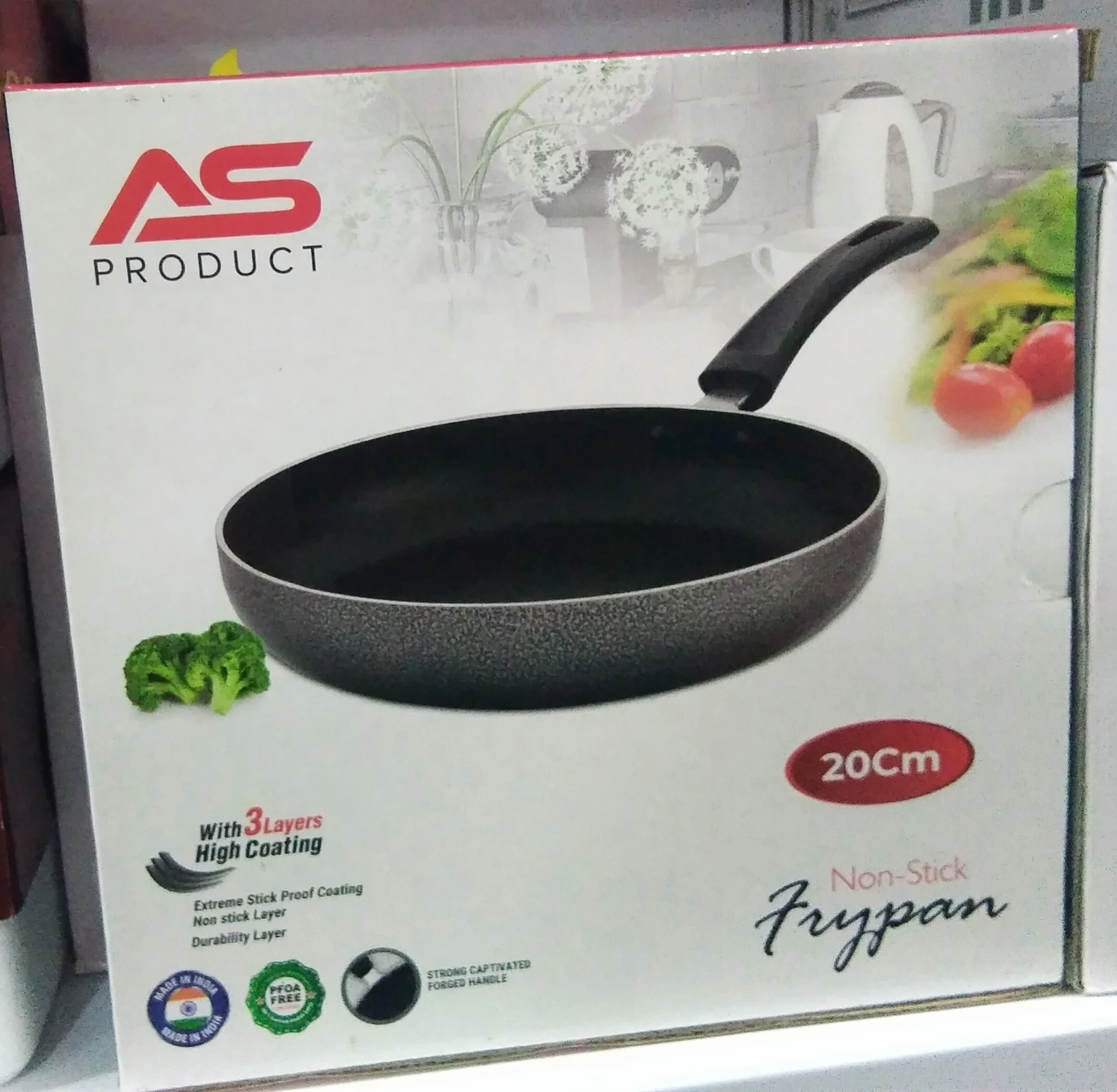AS Fry Pan 20cm 3Layers High Coating - image 1