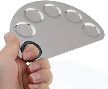 Cosmetic Makeup Mixing Plate with Spatula Set - image 4